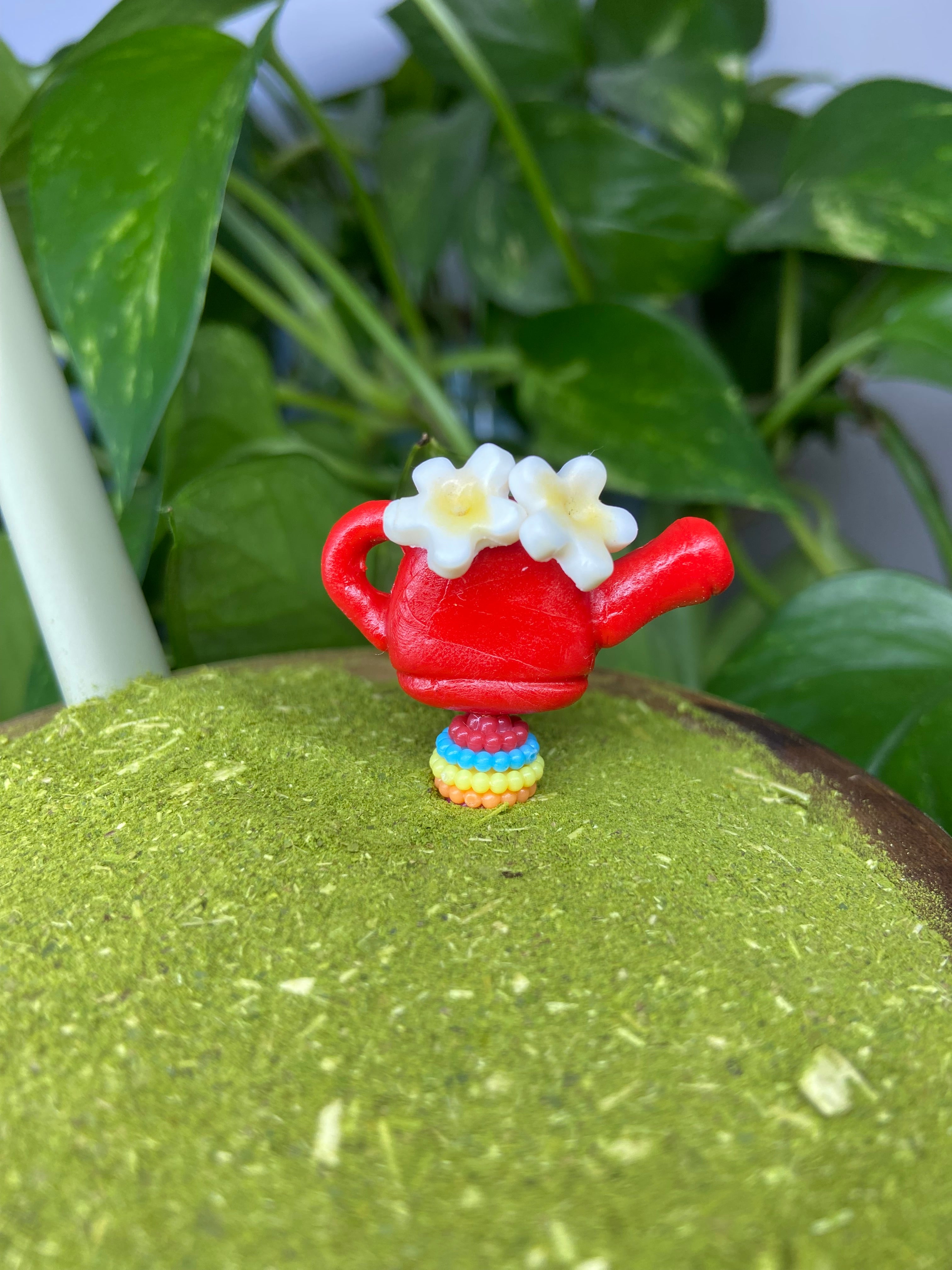 Regadorzinho com flor | enfeite de chimarrão