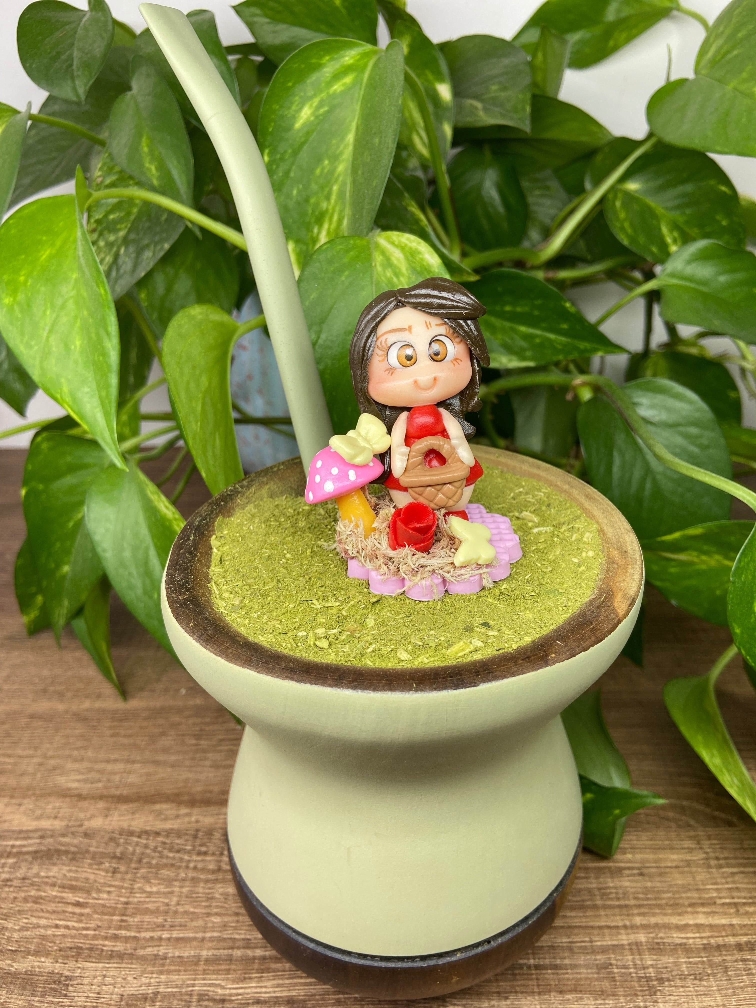 Boneca Cestinha| enfeite de chimarrão