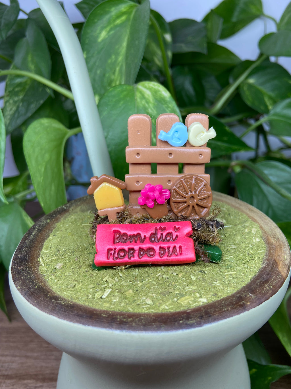 Bom dia flor do dia | enfeite de chimarrão