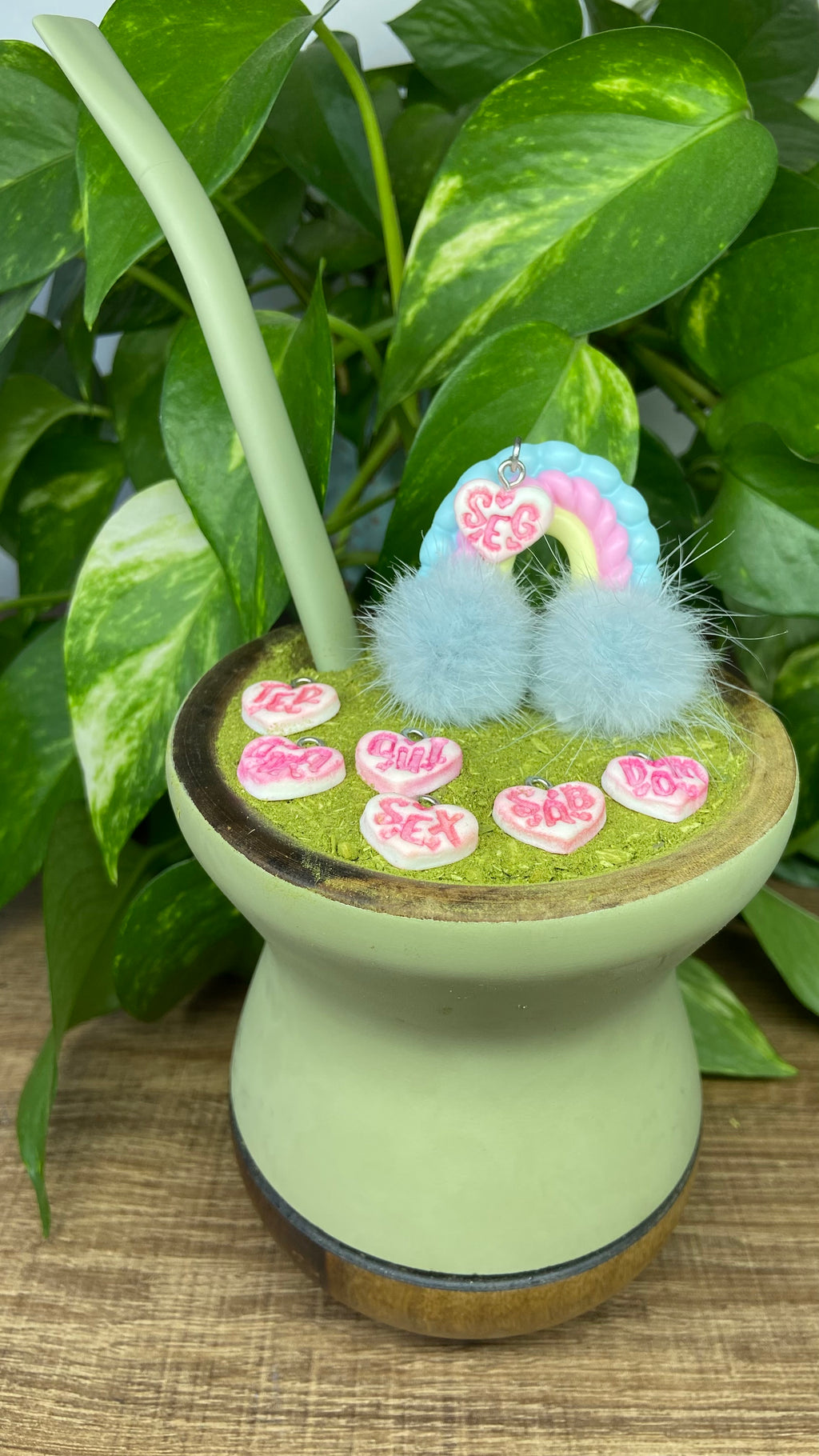 Troca Troca Arco Iris dias da semana | enfeite de chimarrão