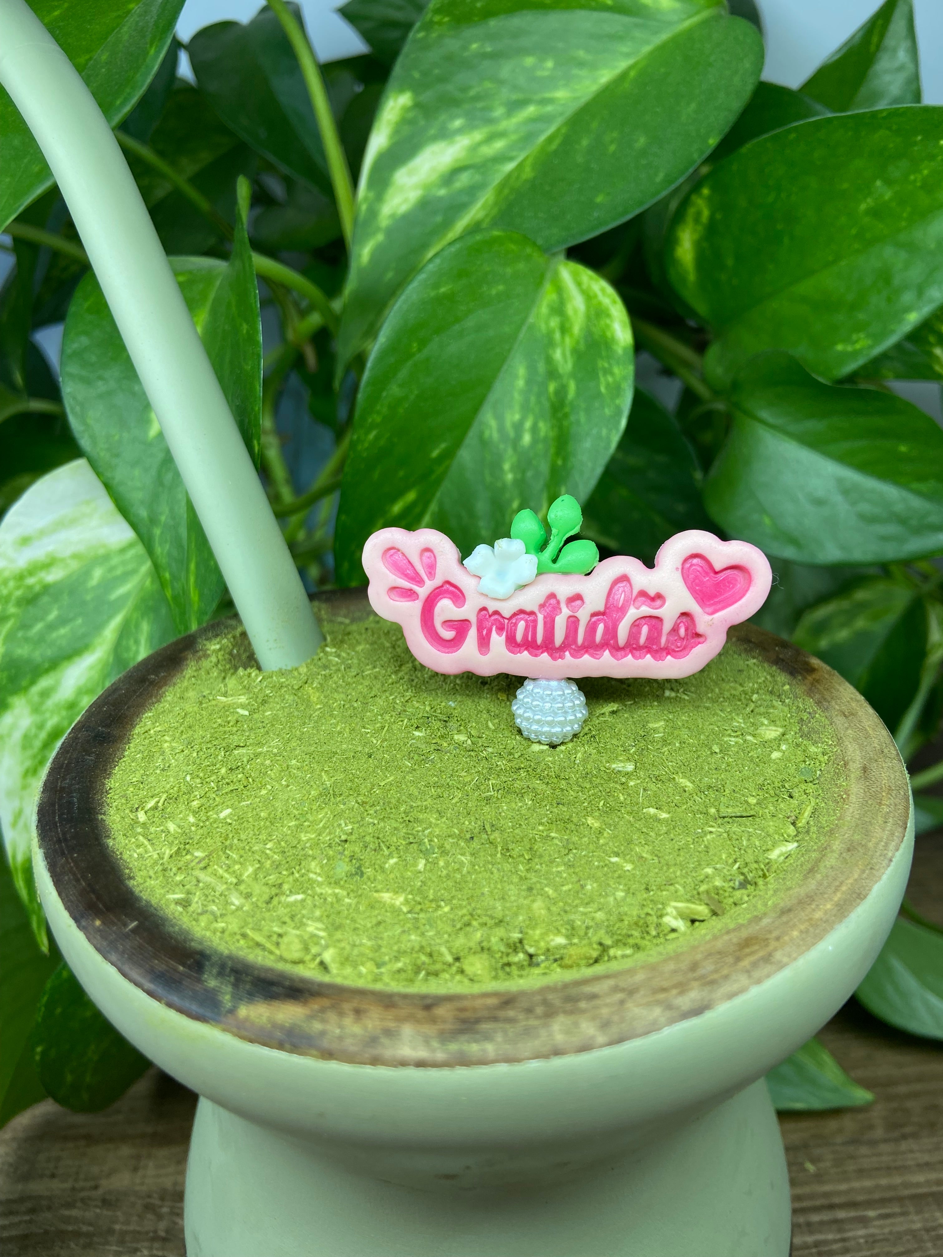Gratidão| enfeite de chimarrão