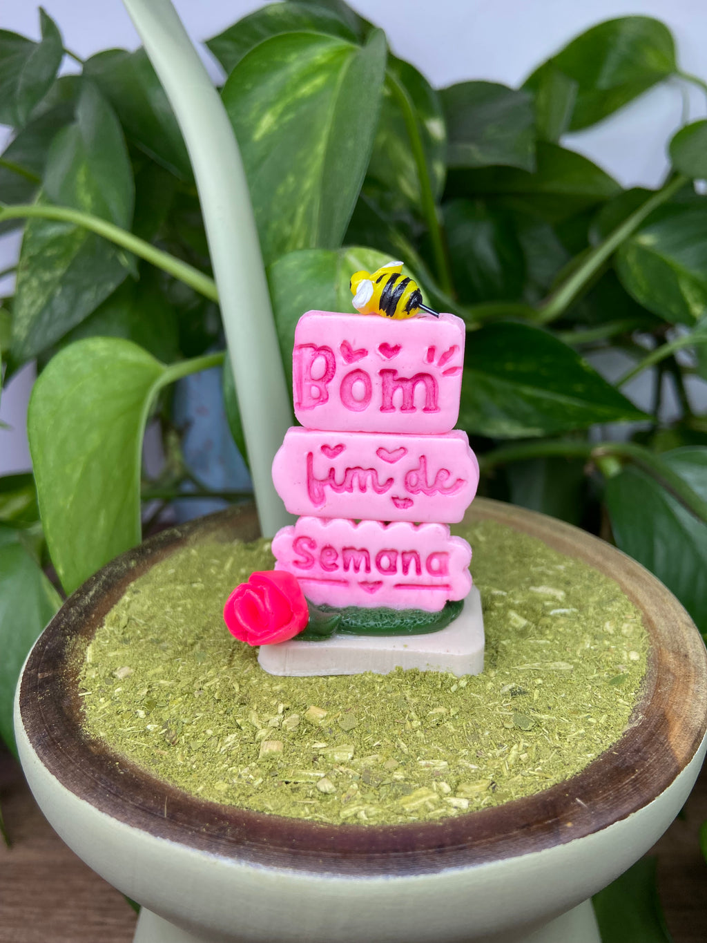 Bom final de semana | enfeite de chimarrão