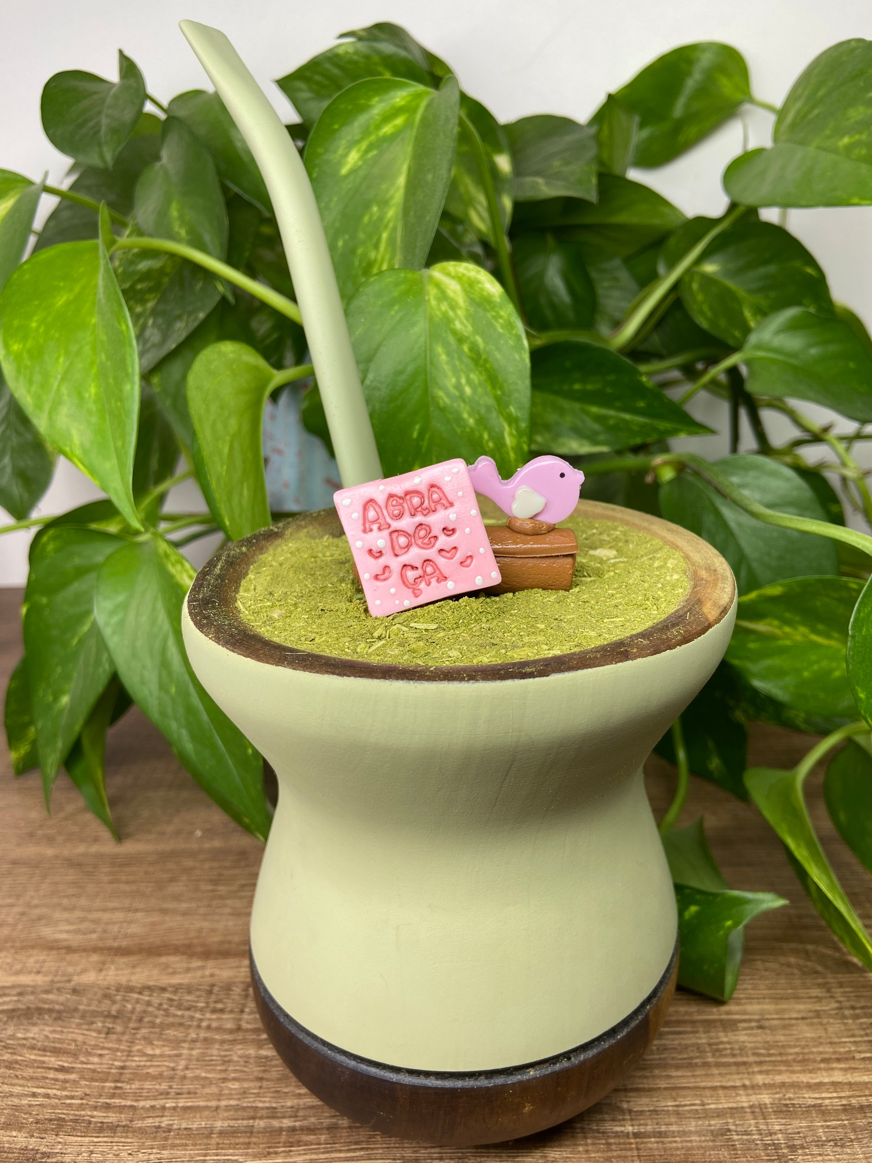 Agradeça| enfeite de chimarrão