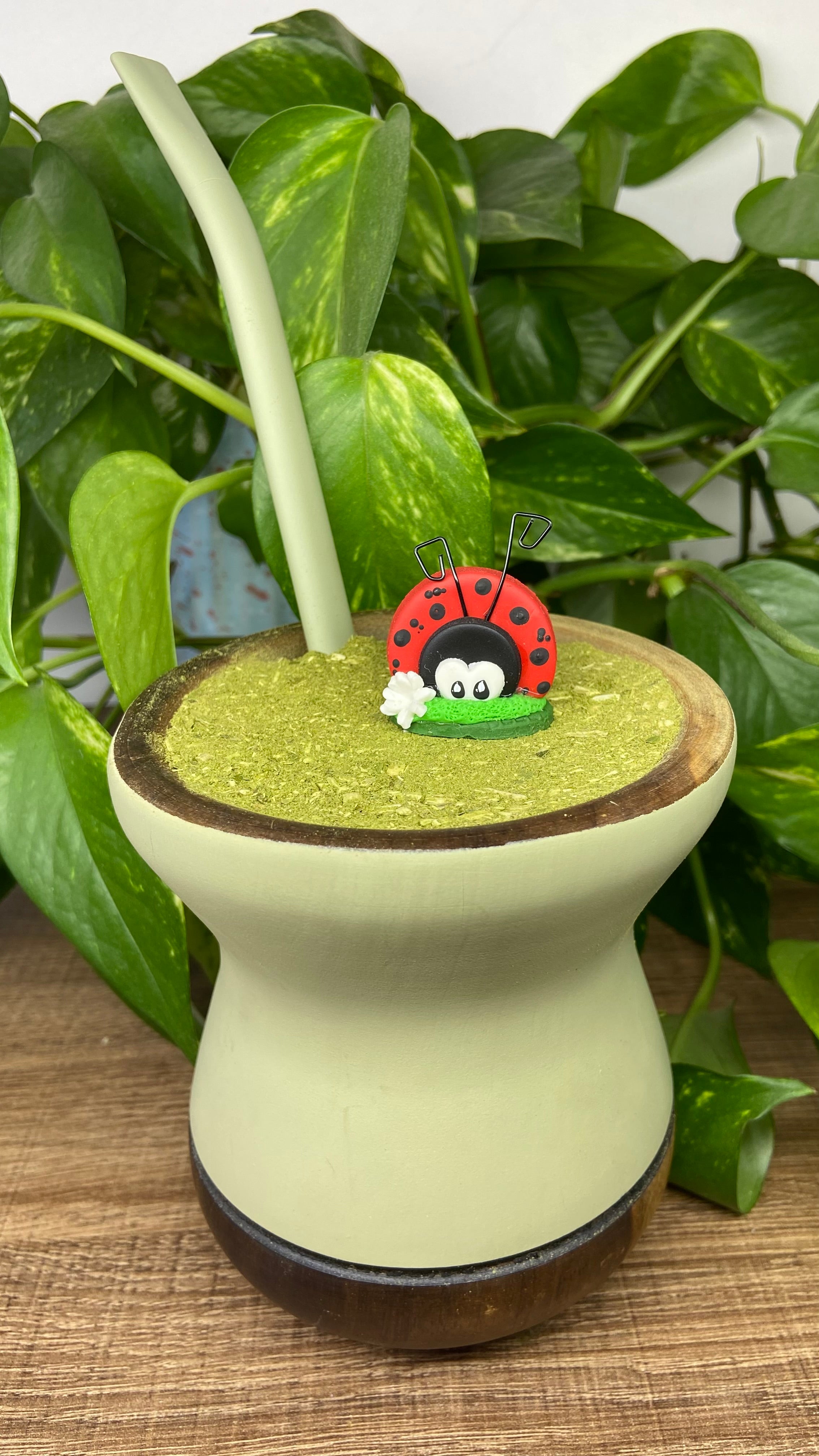 Maria Joana pequena | enfeite de chimarrão