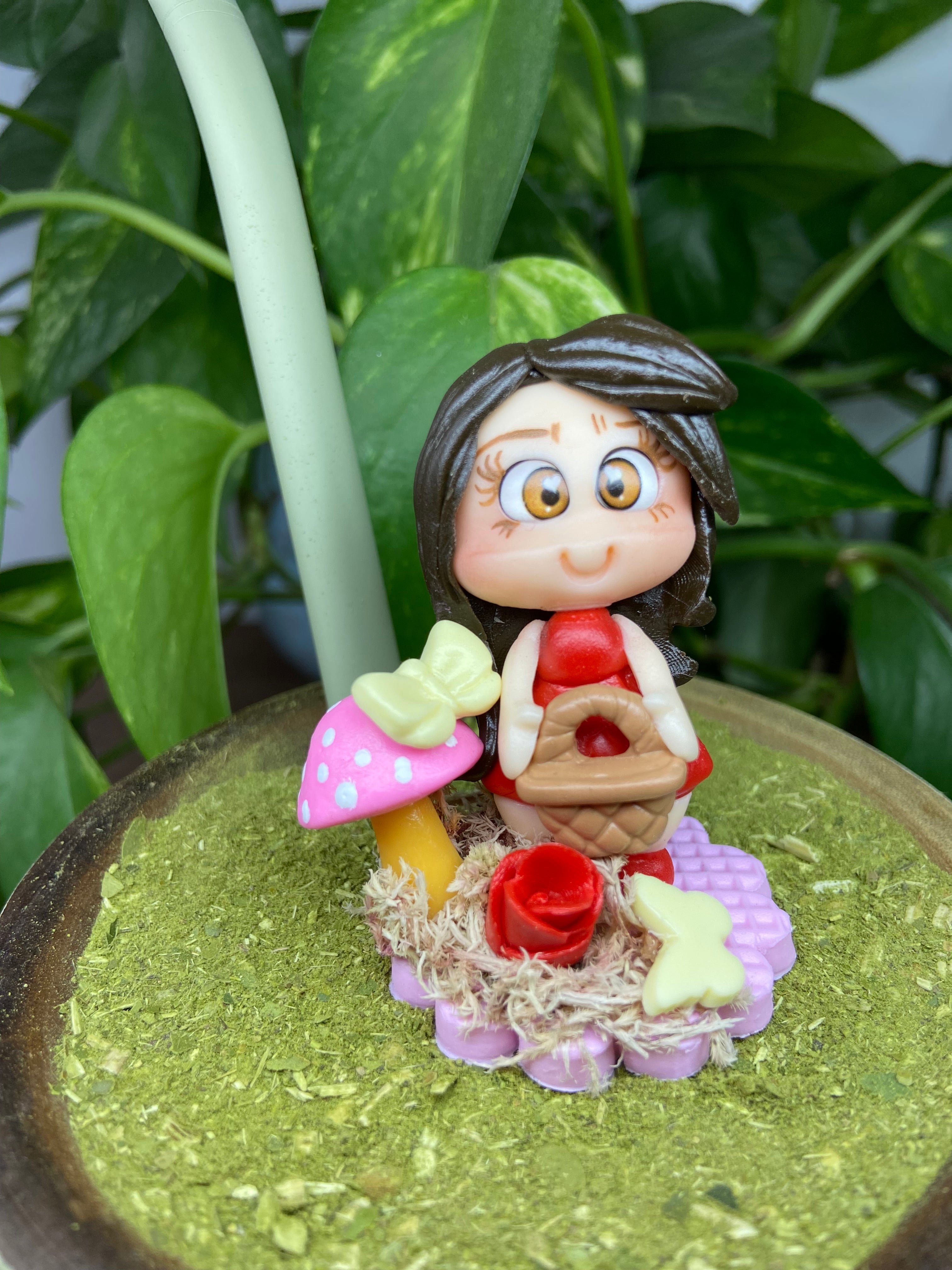 Boneca Cestinha| enfeite de chimarrão