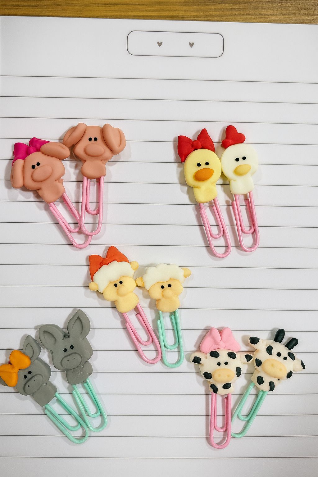 Kit com 10 Clips tema Fazendinha