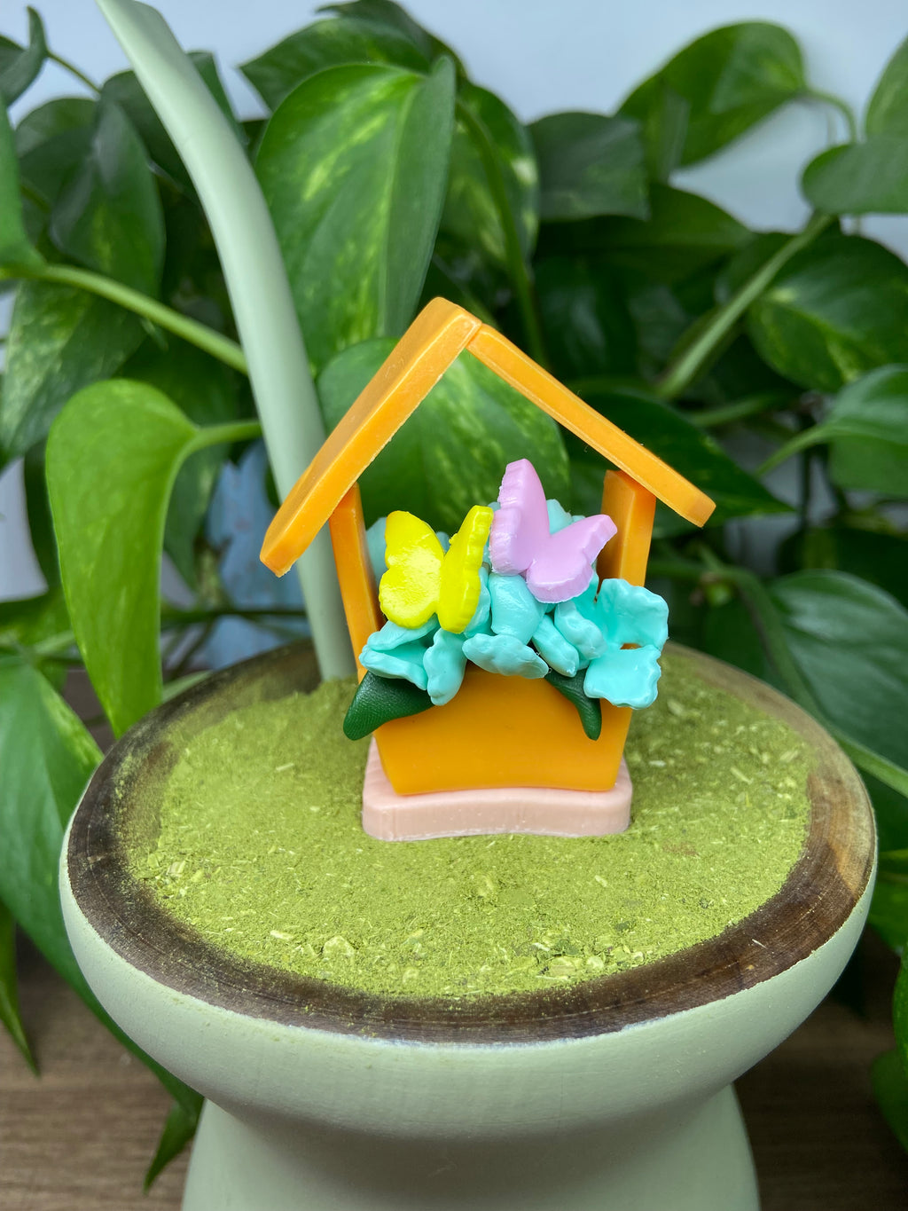 Casinha de flor| enfeite de chimarrão