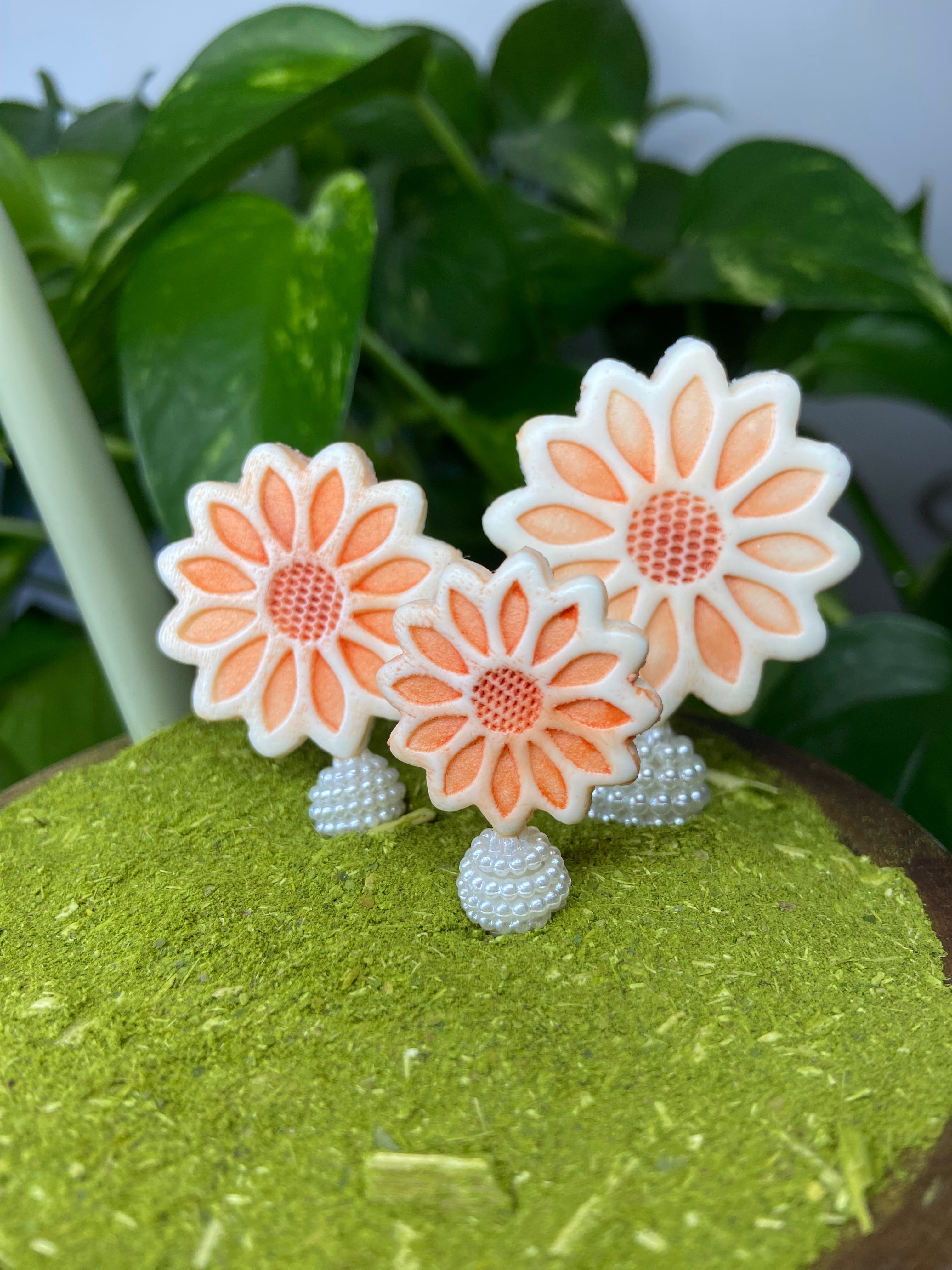 Trio flor | enfeite de chimarrão