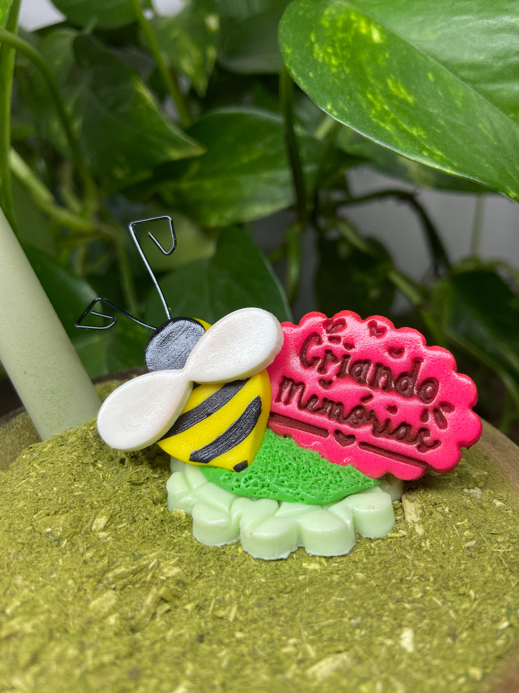 Criando memórias Abelha | enfeite de chimarrão