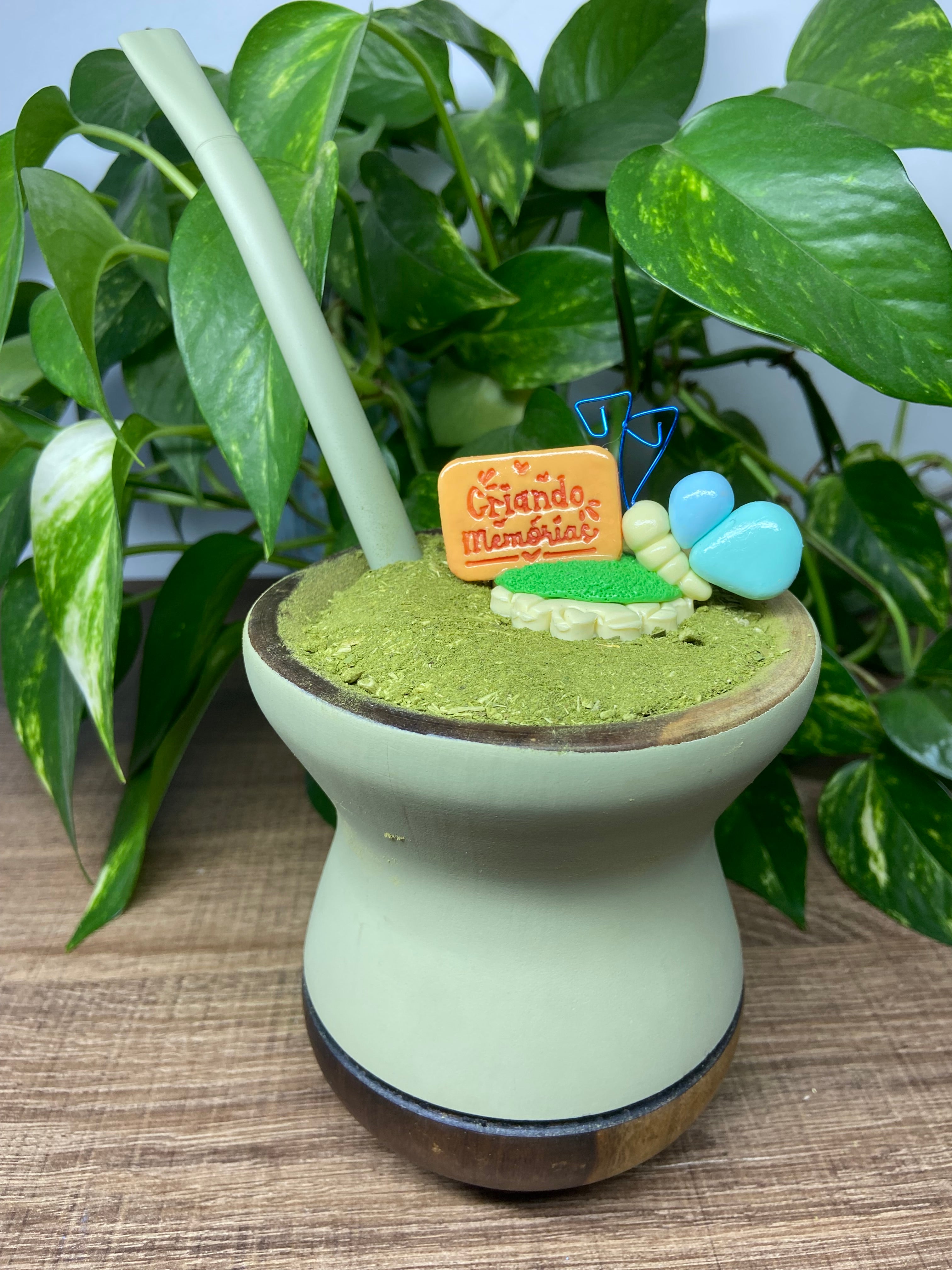 Criando memórias Borboleta 2| enfeite de chimarrão