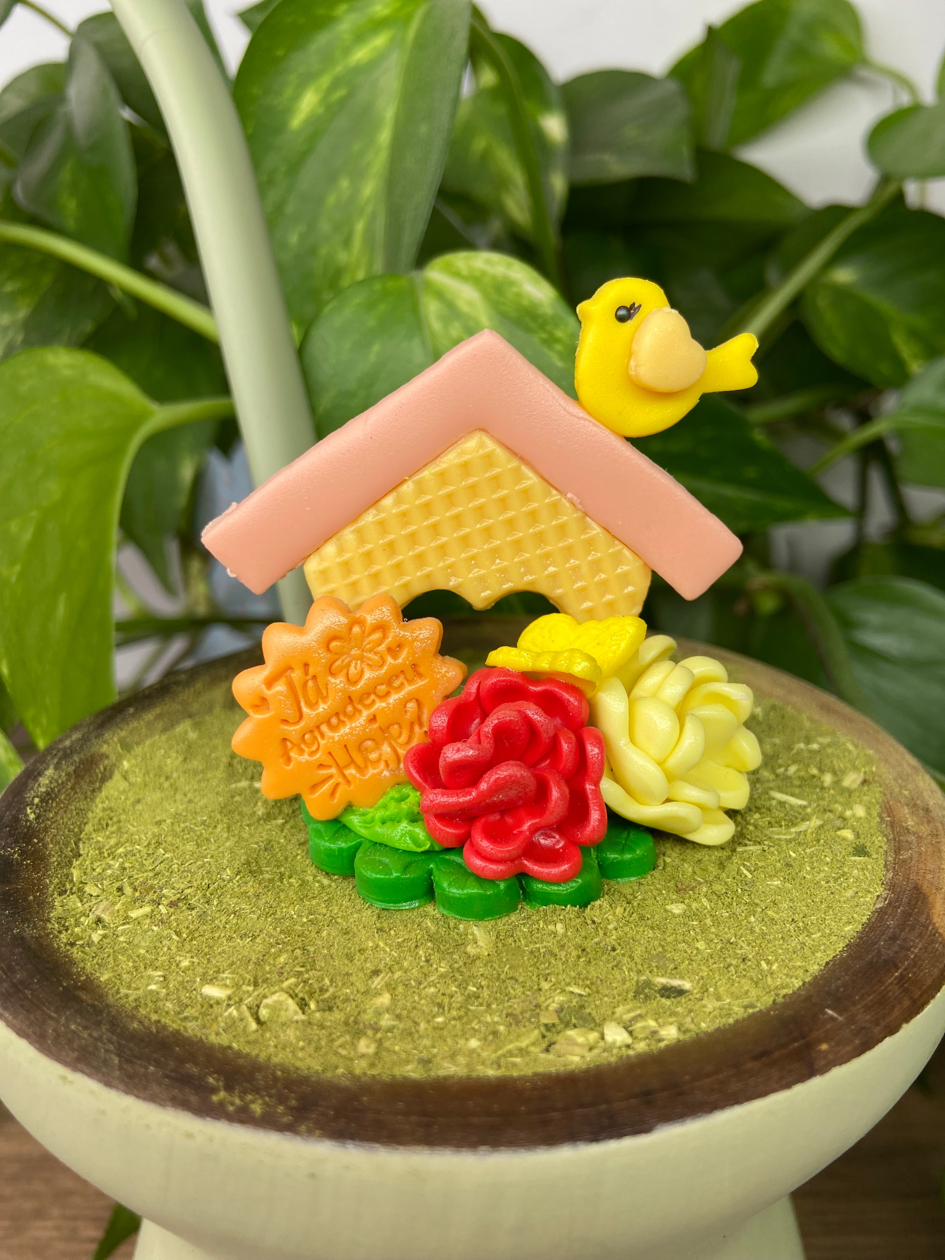 Já agradeceu  hoje? Casinha| enfeite de chimarrão