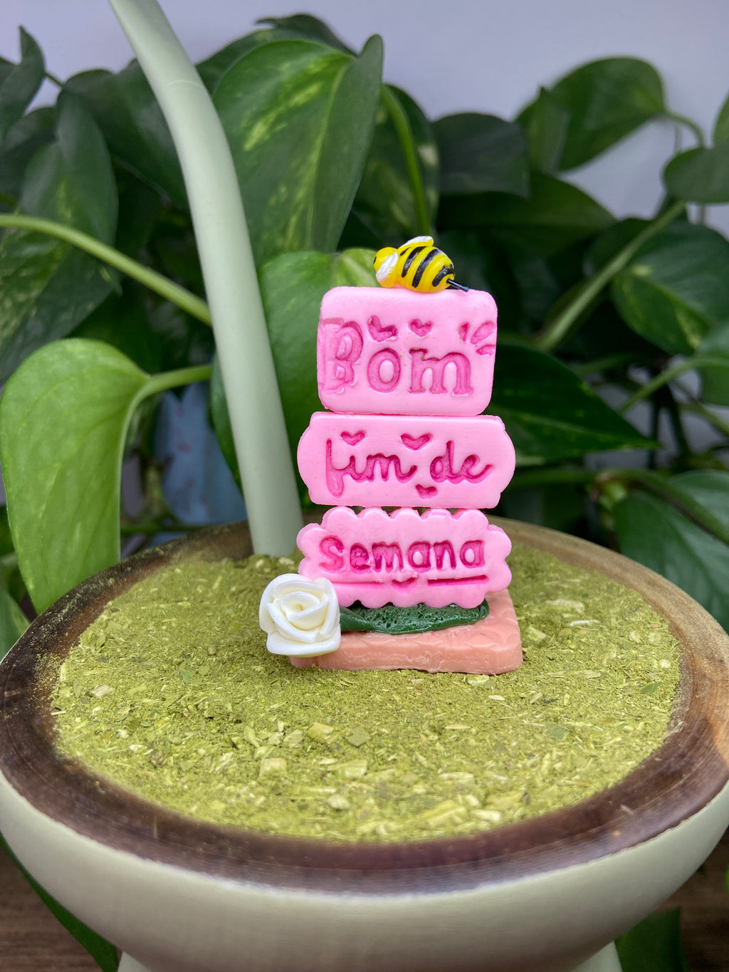 Bom final de semana | enfeite de chimarrão