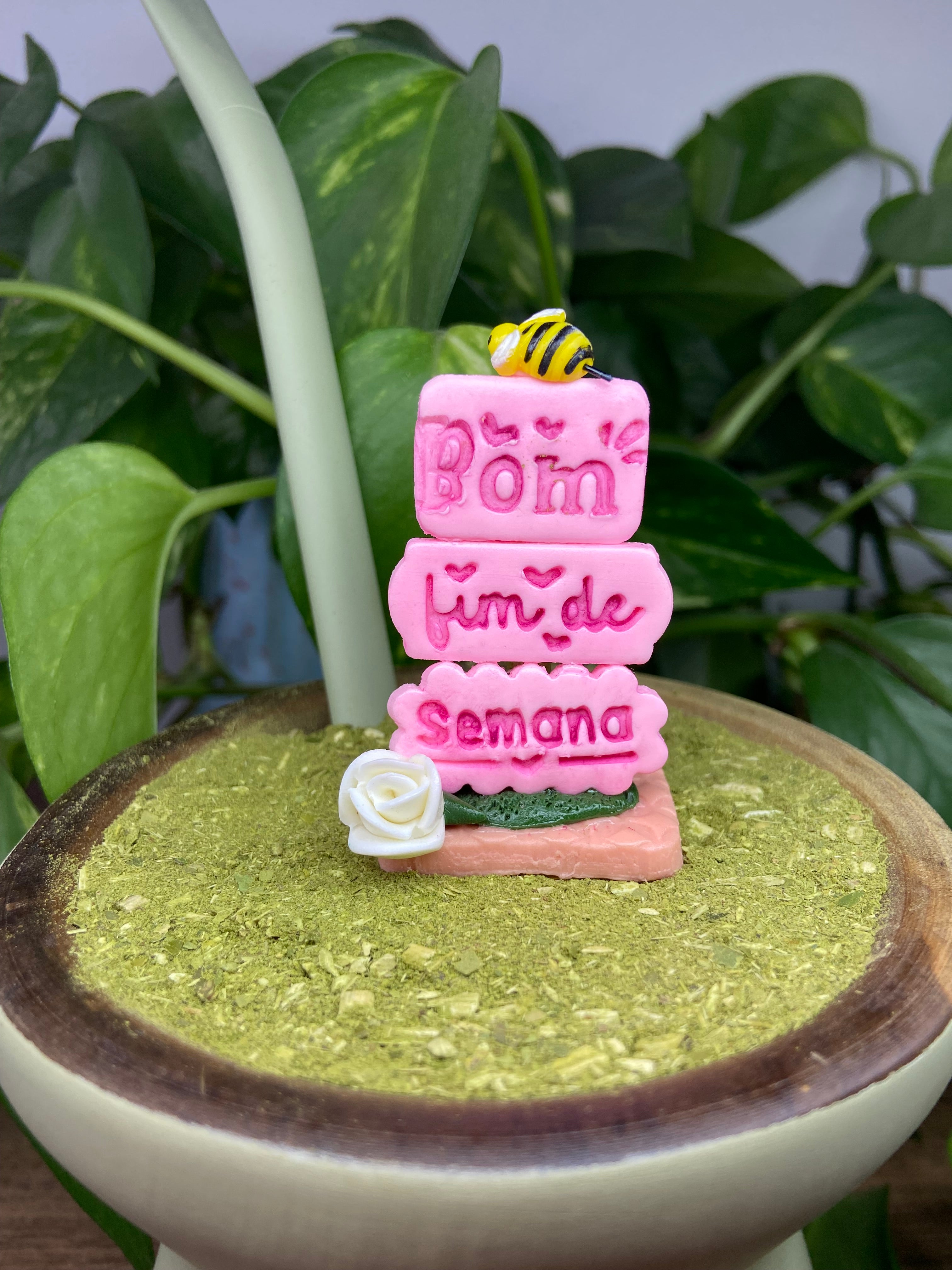 Bom final de semana | enfeite de chimarrão