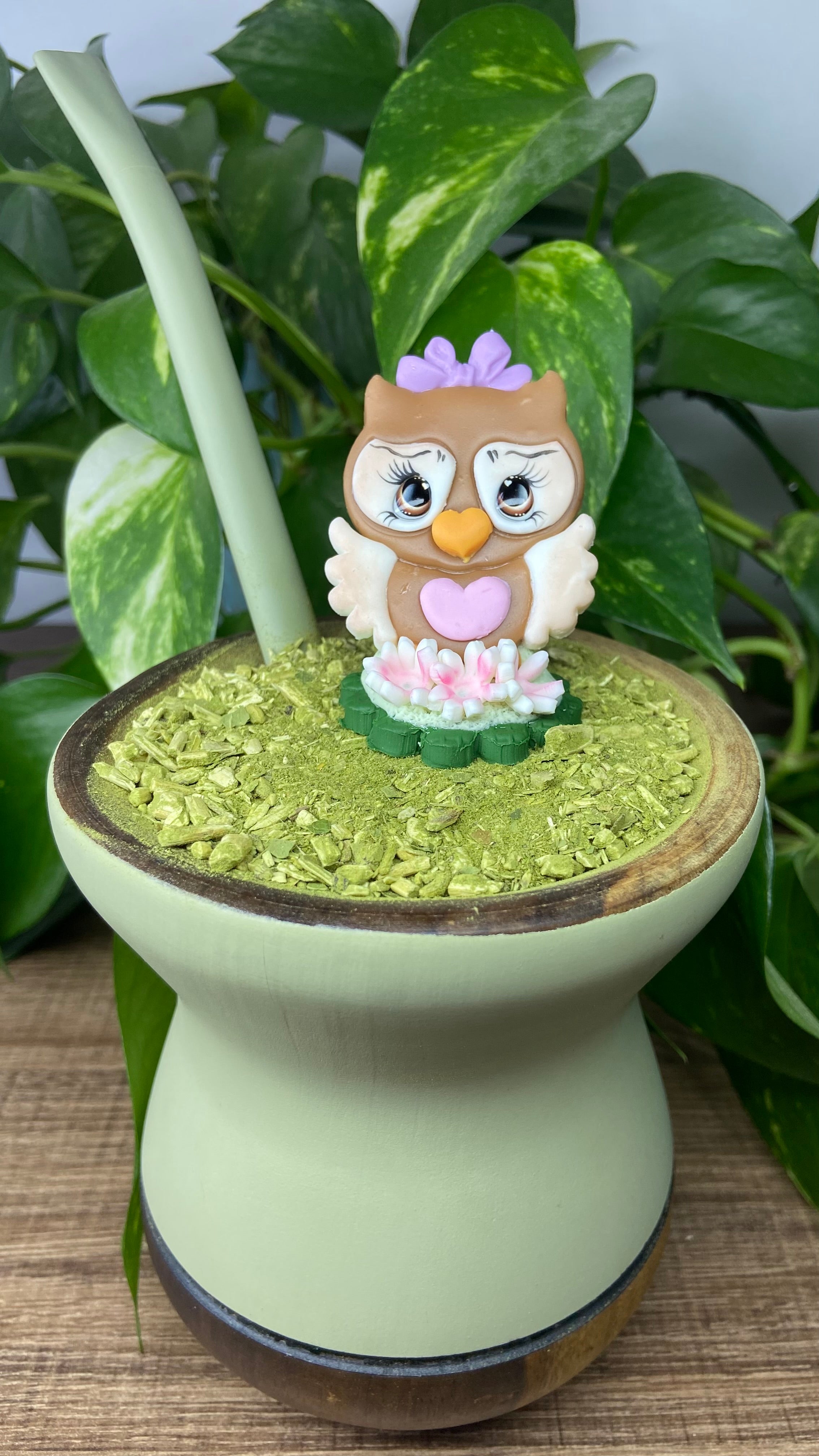 Coruja Ágatha| enfeite de chimarrão