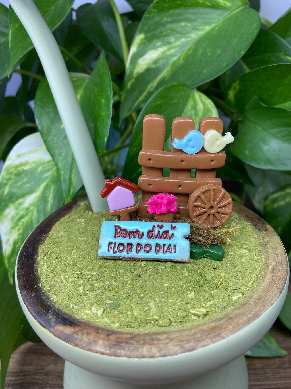 Bom dia flor do dia | enfeite de chimarrão