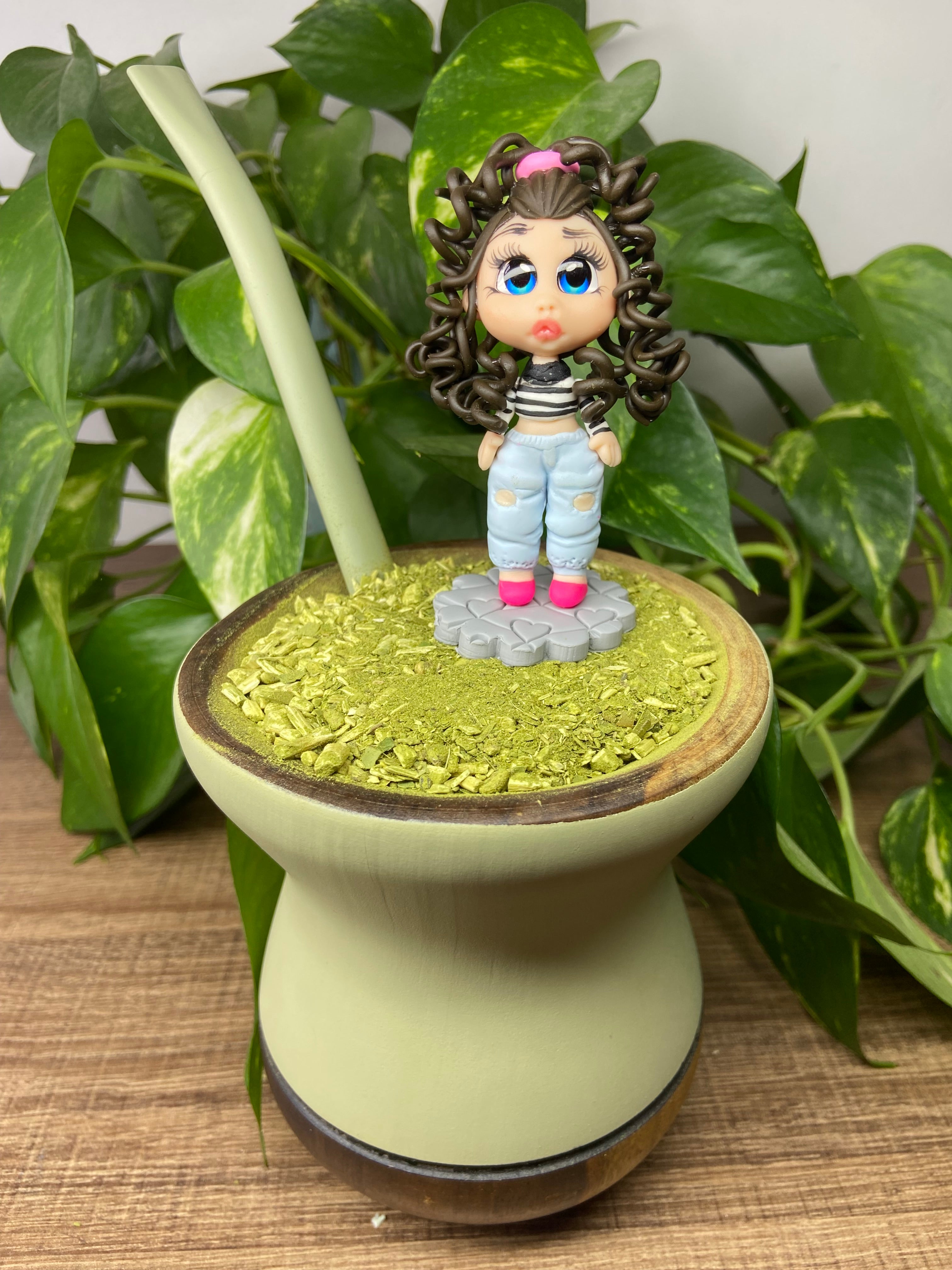 Boneca Amanda  | enfeite de chimarrão