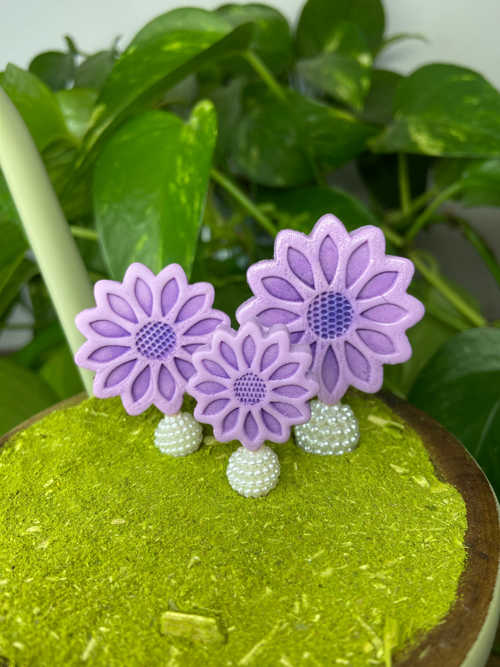 Trio flor | enfeite de chimarrão