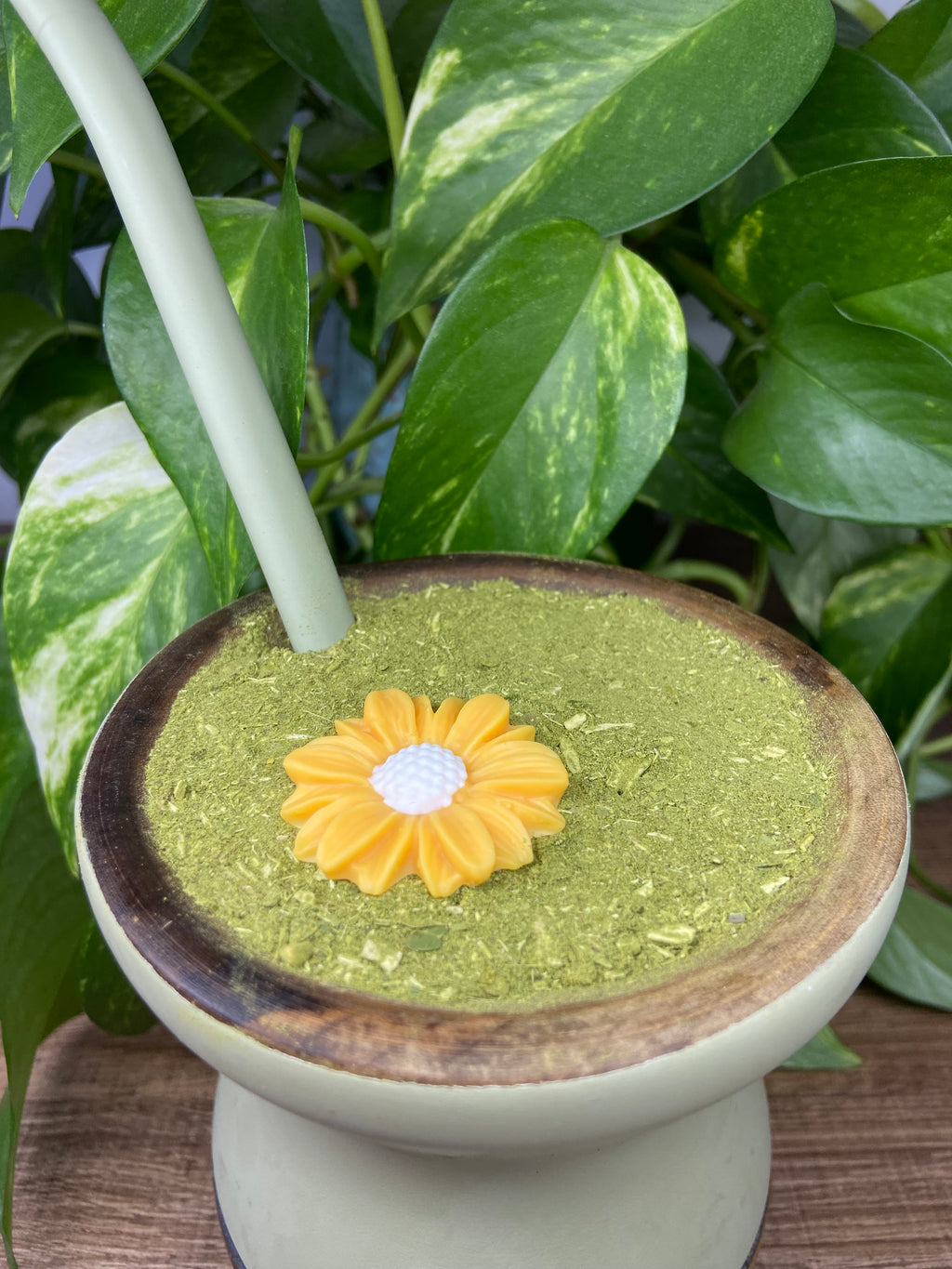 Flor margarida média| enfeite de chimarrão