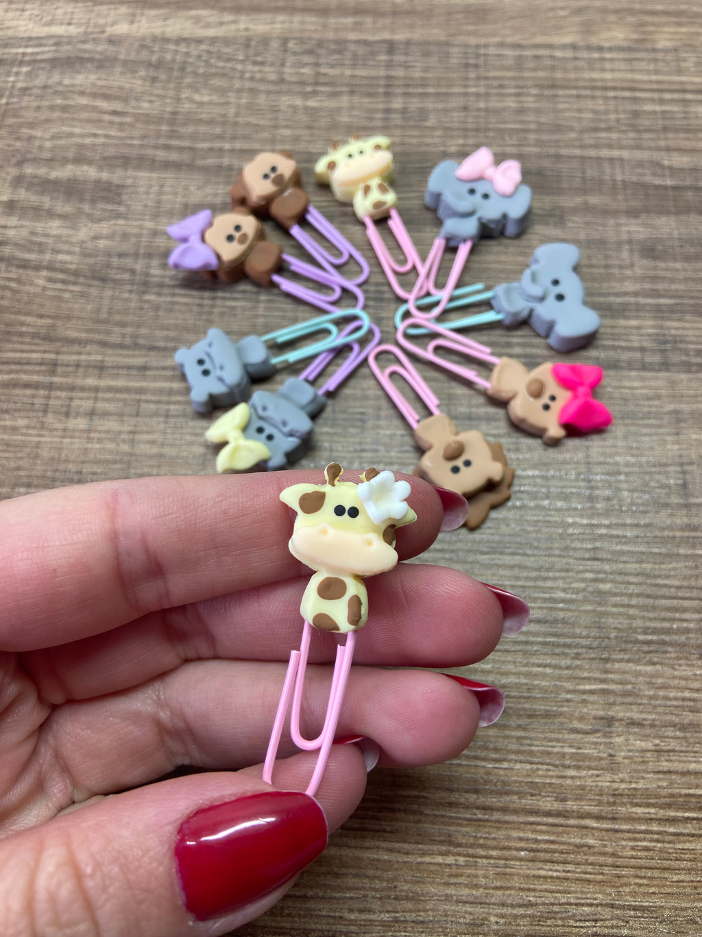 Kit com 10 Clips tema Safari