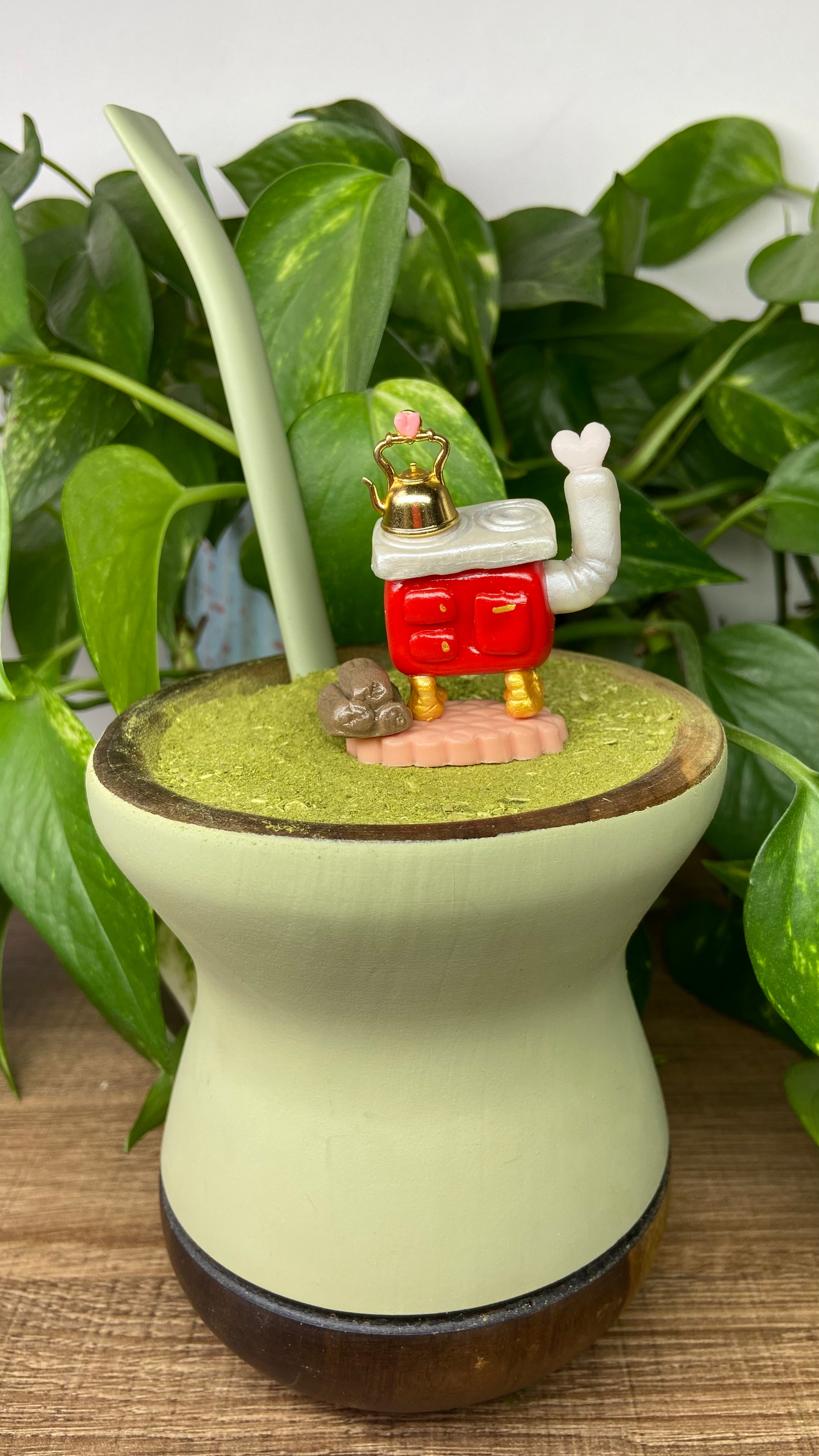 Fogão  a lenha | enfeite de chimarrão