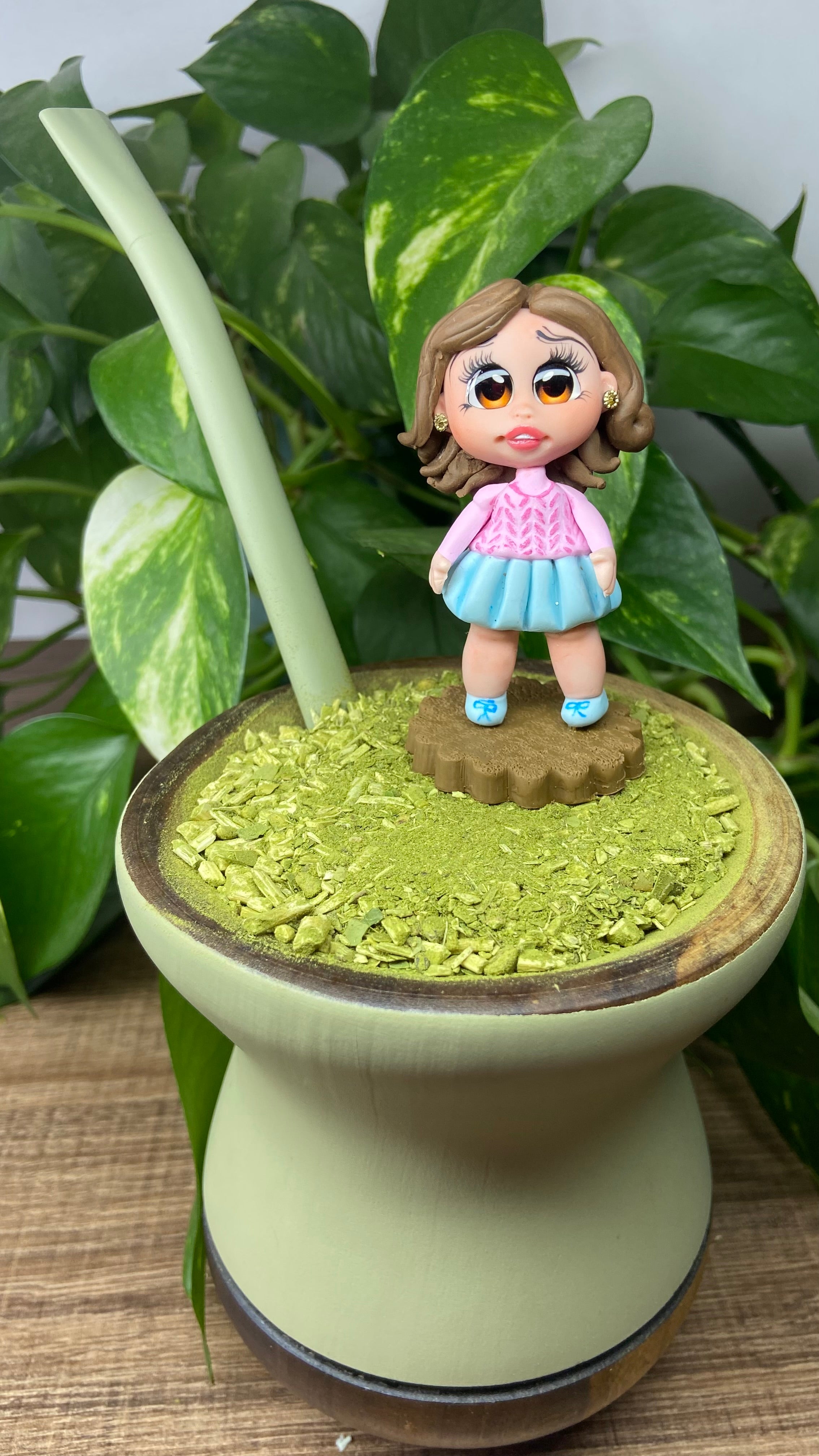 Boneca Luisa | enfeite de chimarrão