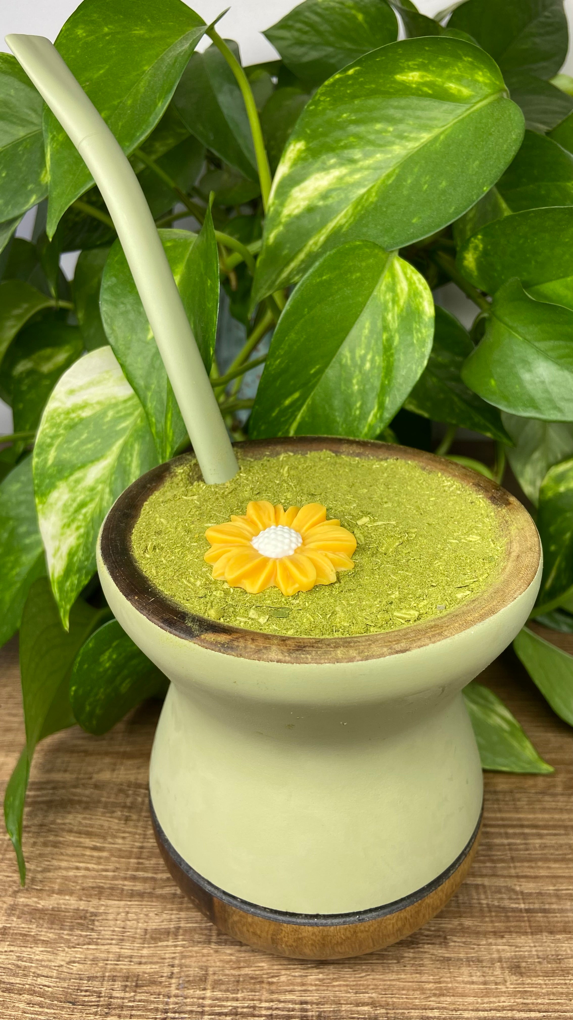 Flor margarida média| enfeite de chimarrão