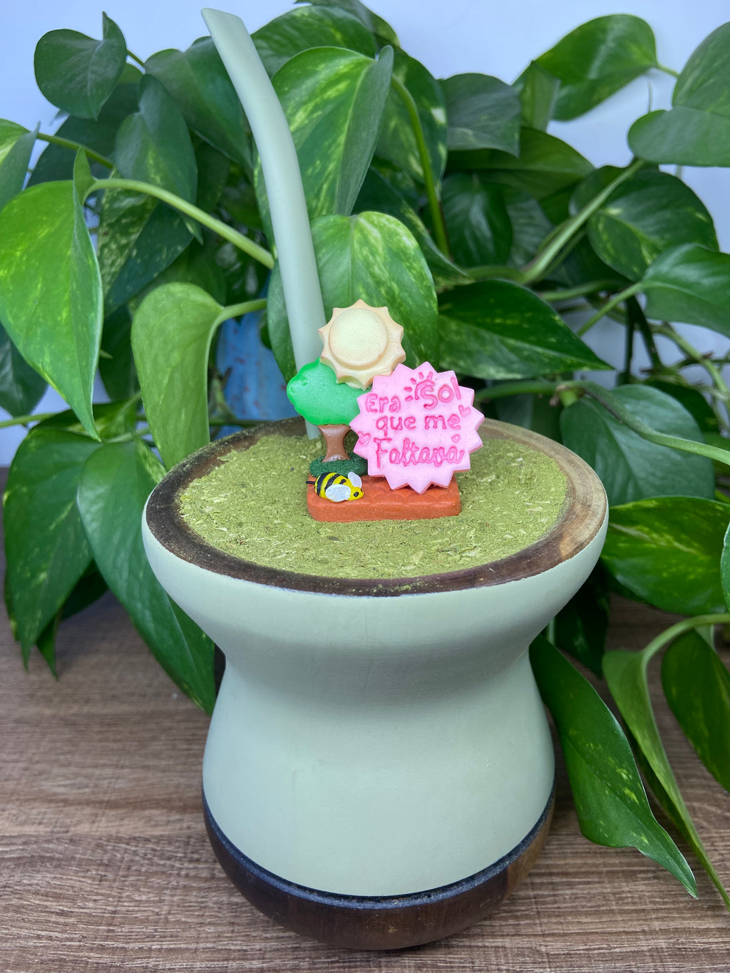 Era sol que me faltava | enfeite de chimarrão