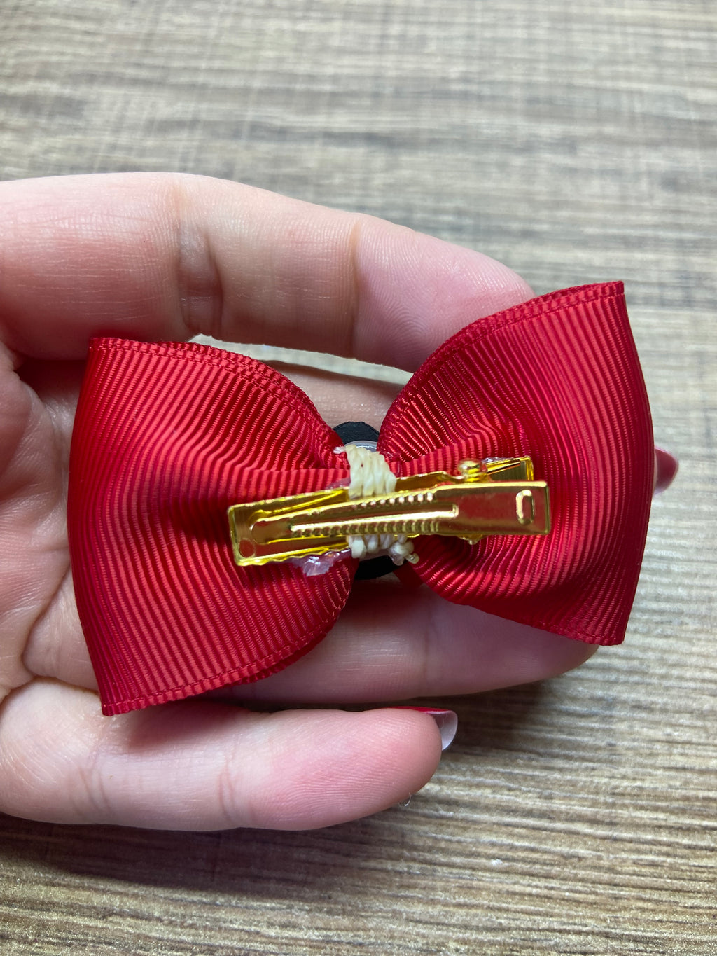 Laços de cabelo pequeno joaninha