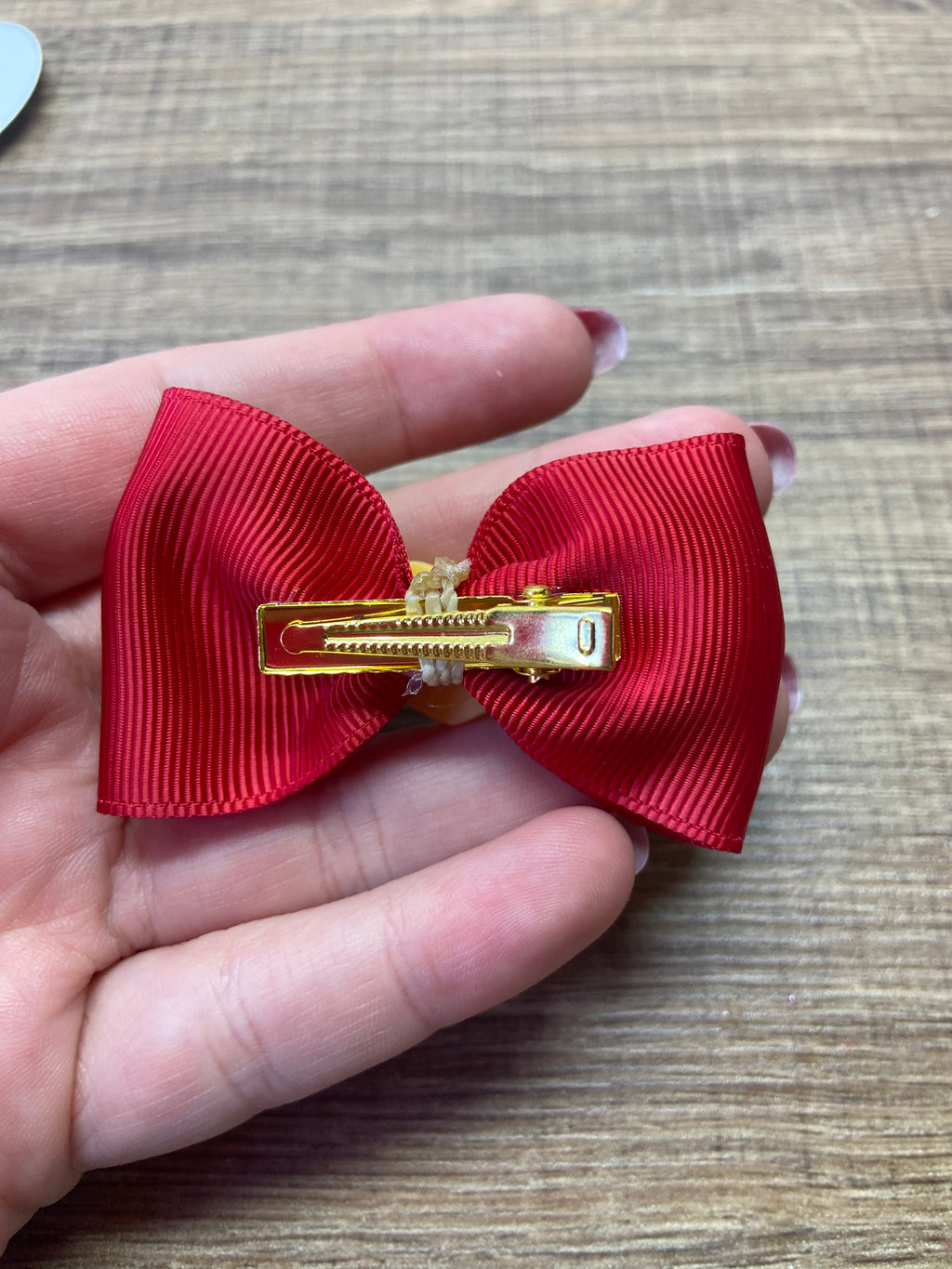 Laços de cabelo pequeno coração