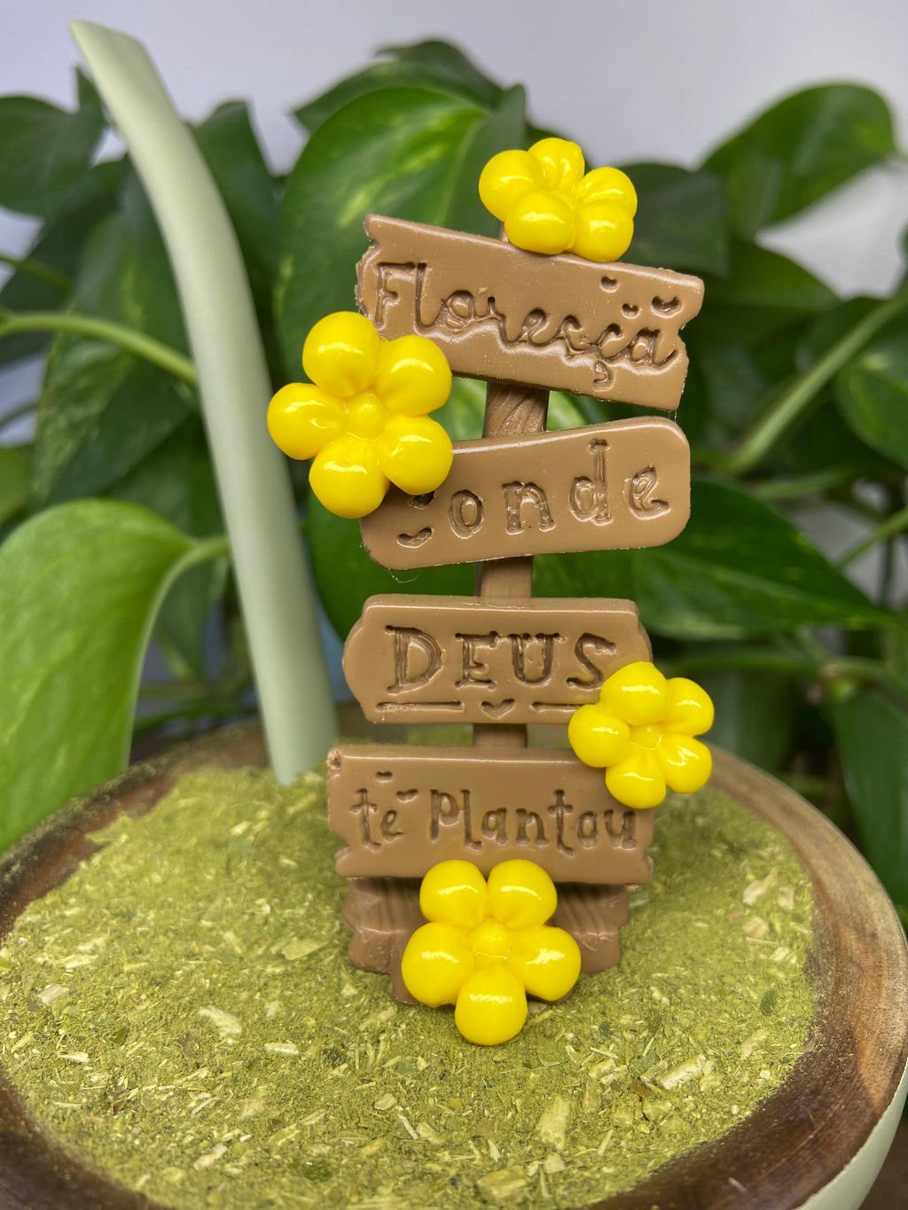 Plaquinha floresça onde| enfeite de chimarrão