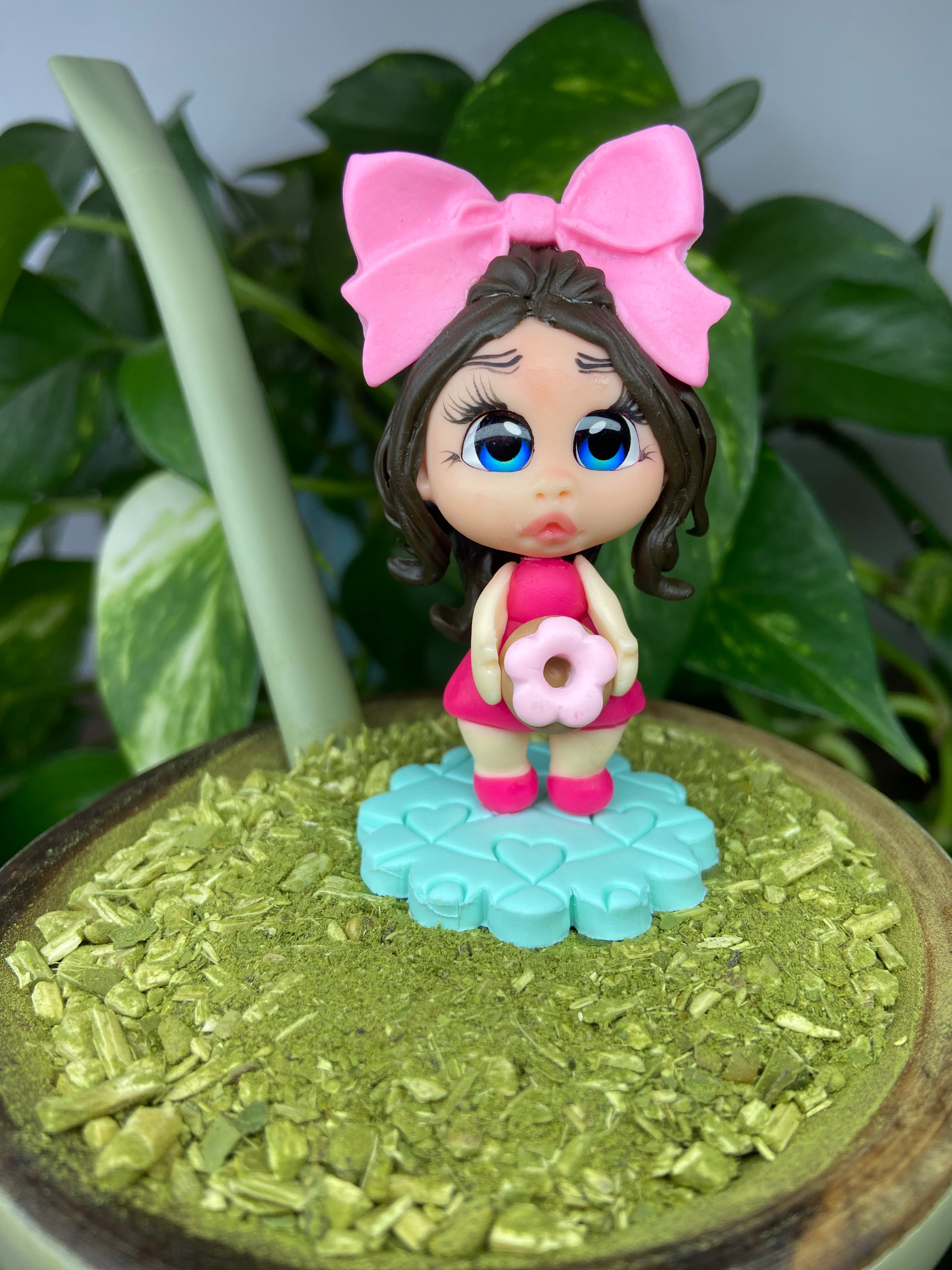 Boneca Eloá | enfeite de chimarrão