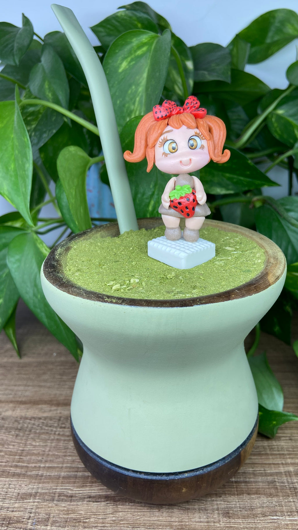 Boneca Moranguinho | enfeite de chimarrão