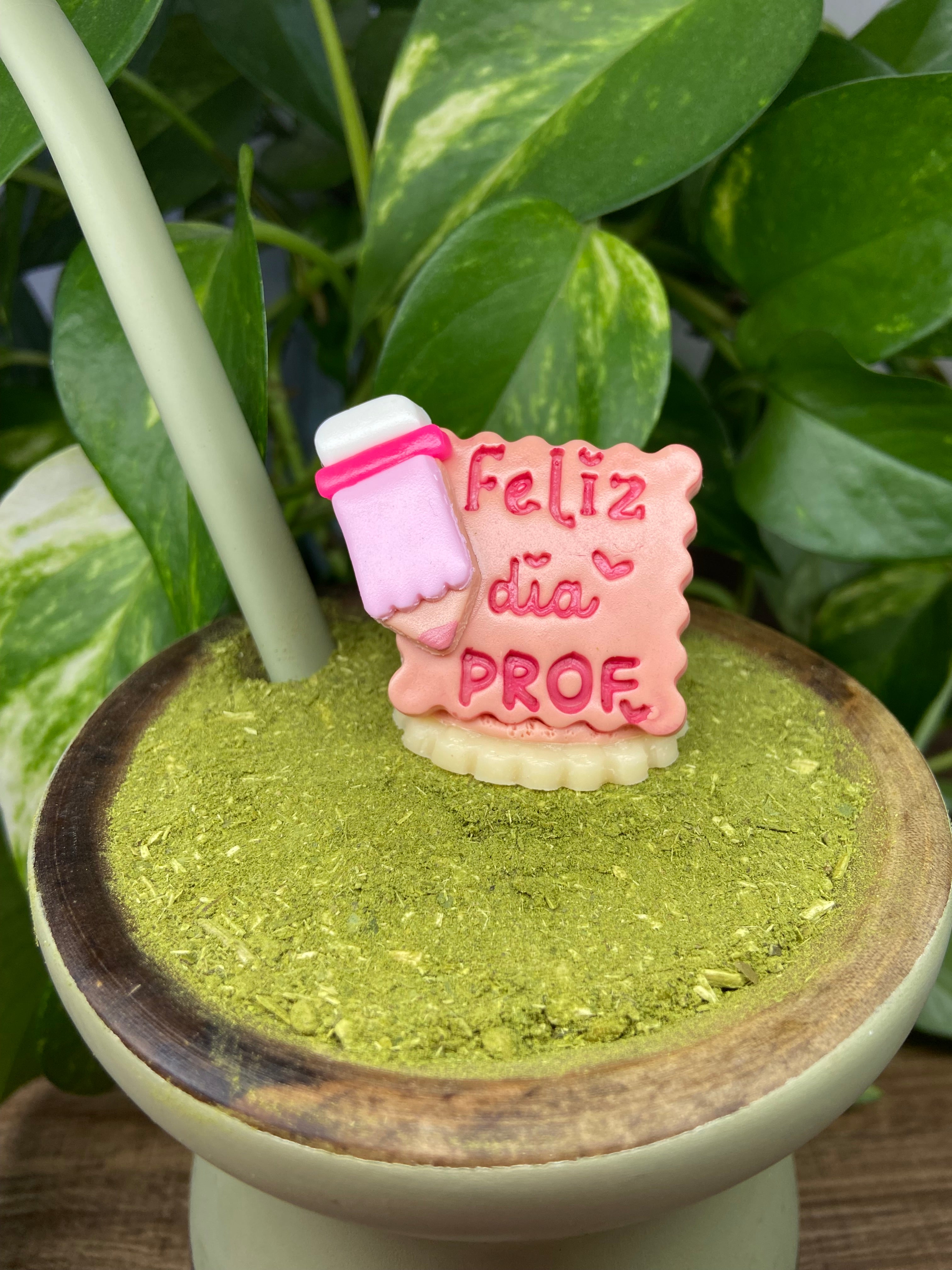 Feliz dia prof | enfeite de chimarrão