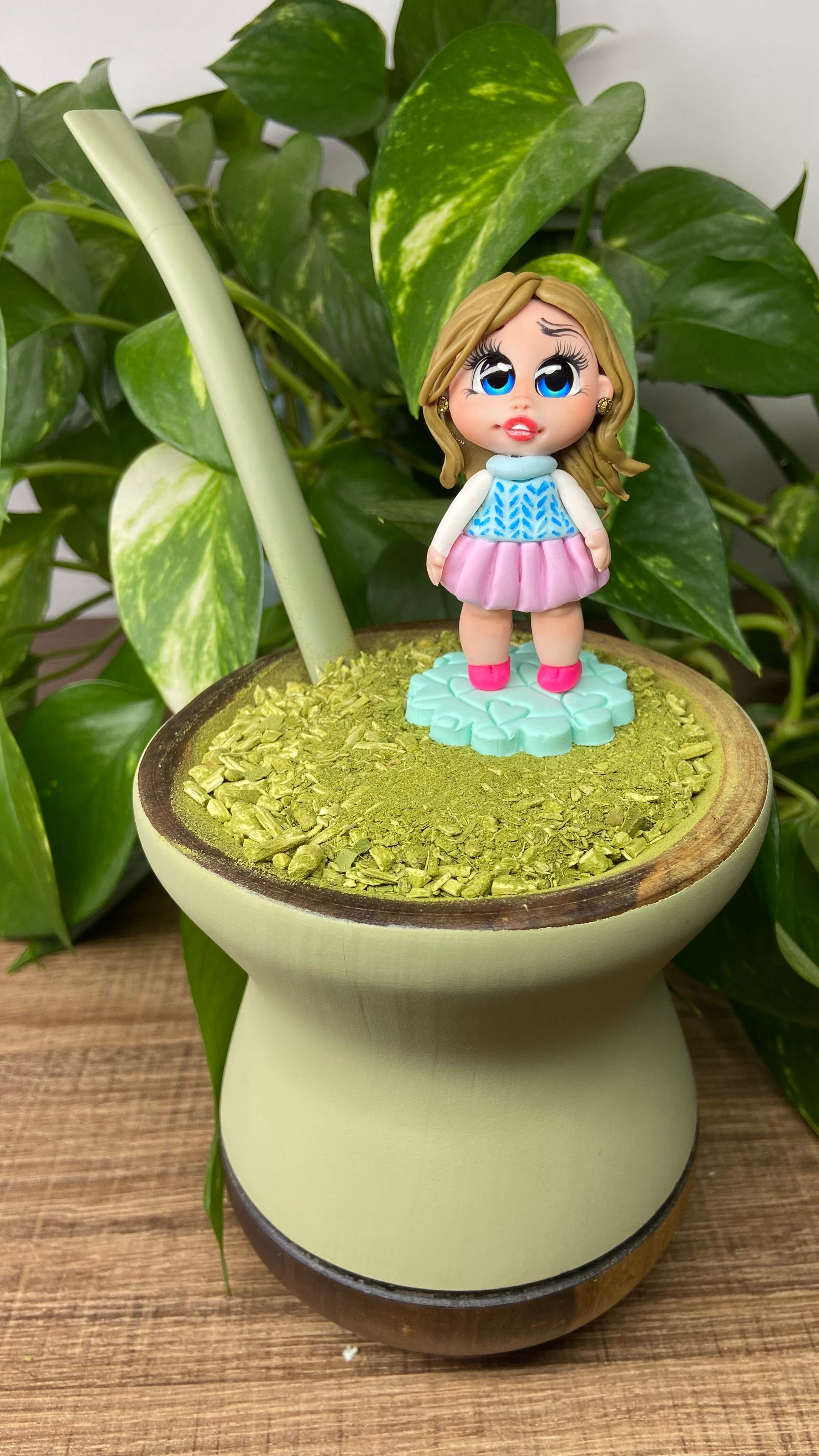 Boneca Manuela| enfeite de chimarrão