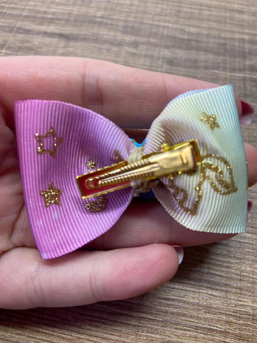 Laços de cabelo pequeno coração