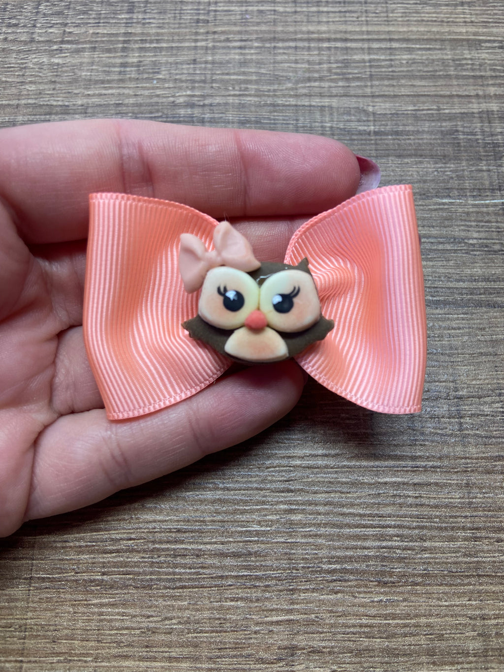 Laços de cabelo pequeno Coruja