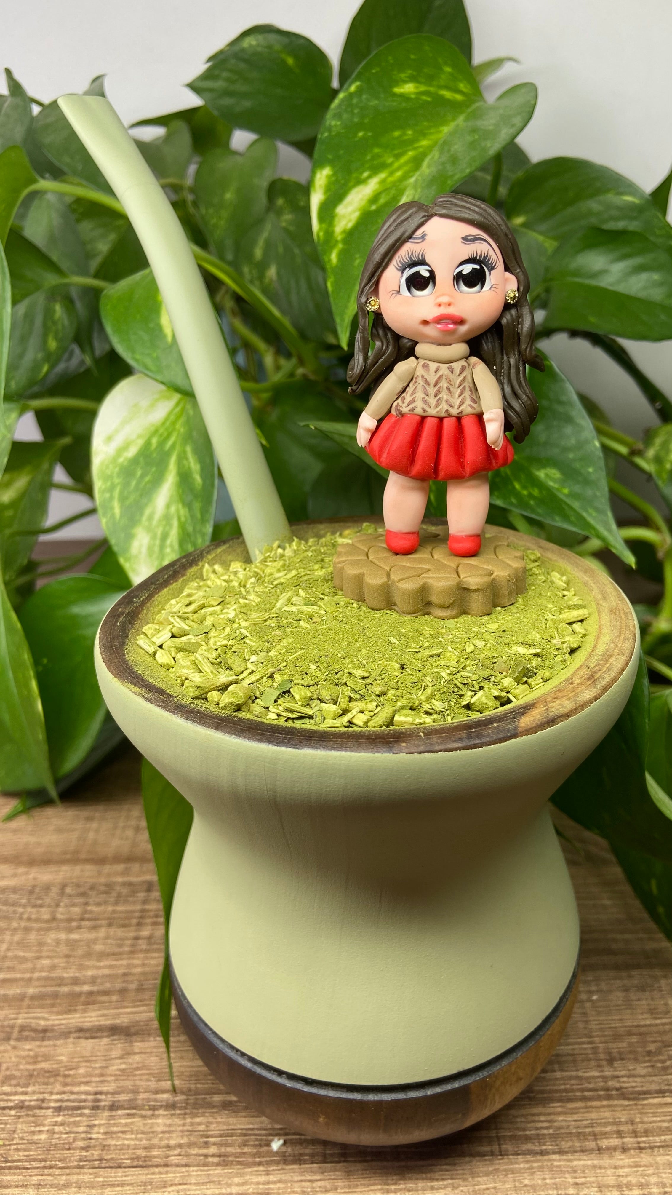 Boneca Heloísa  | enfeite de chimarrão