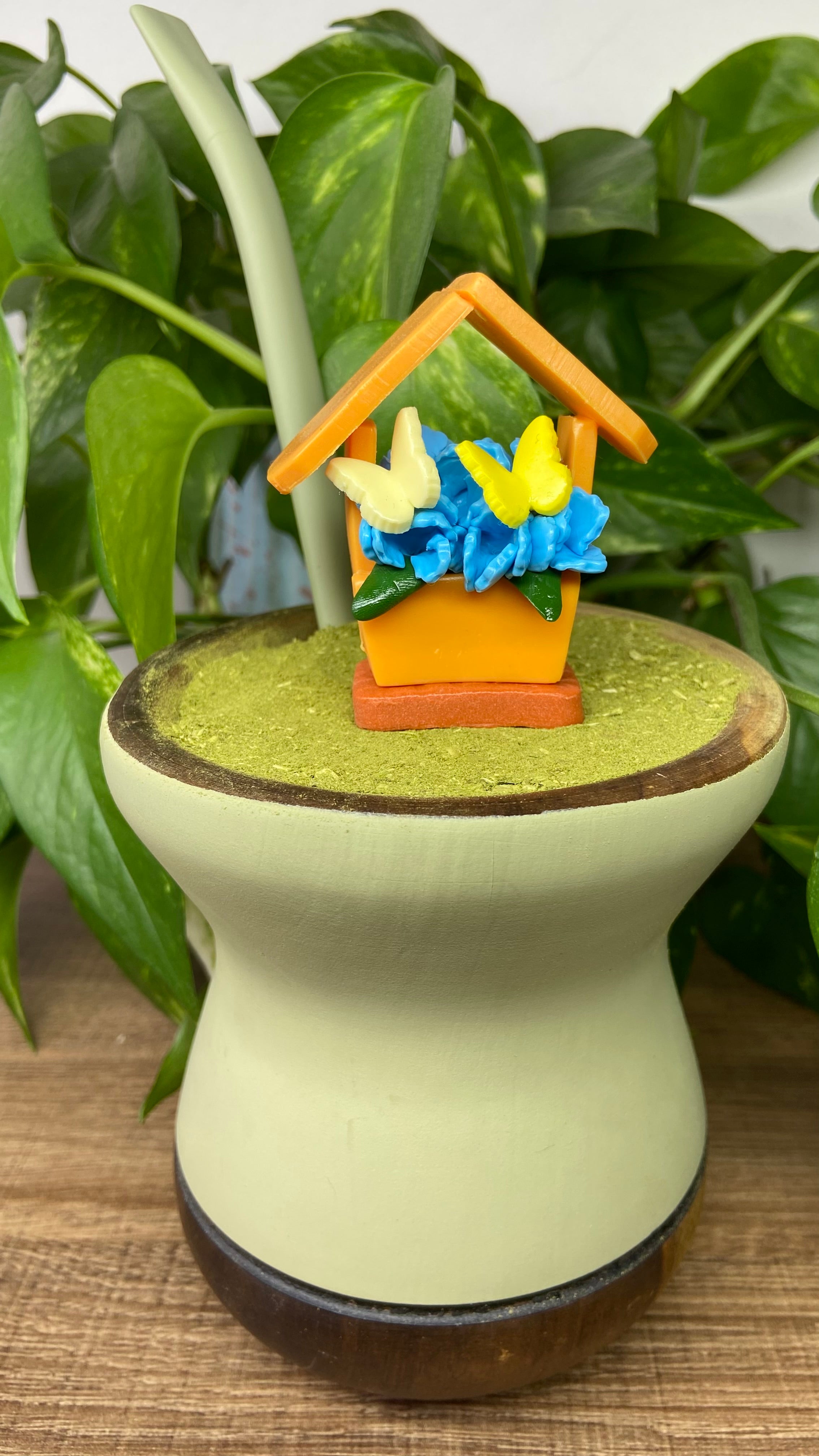 Casinha de flor| enfeite de chimarrão