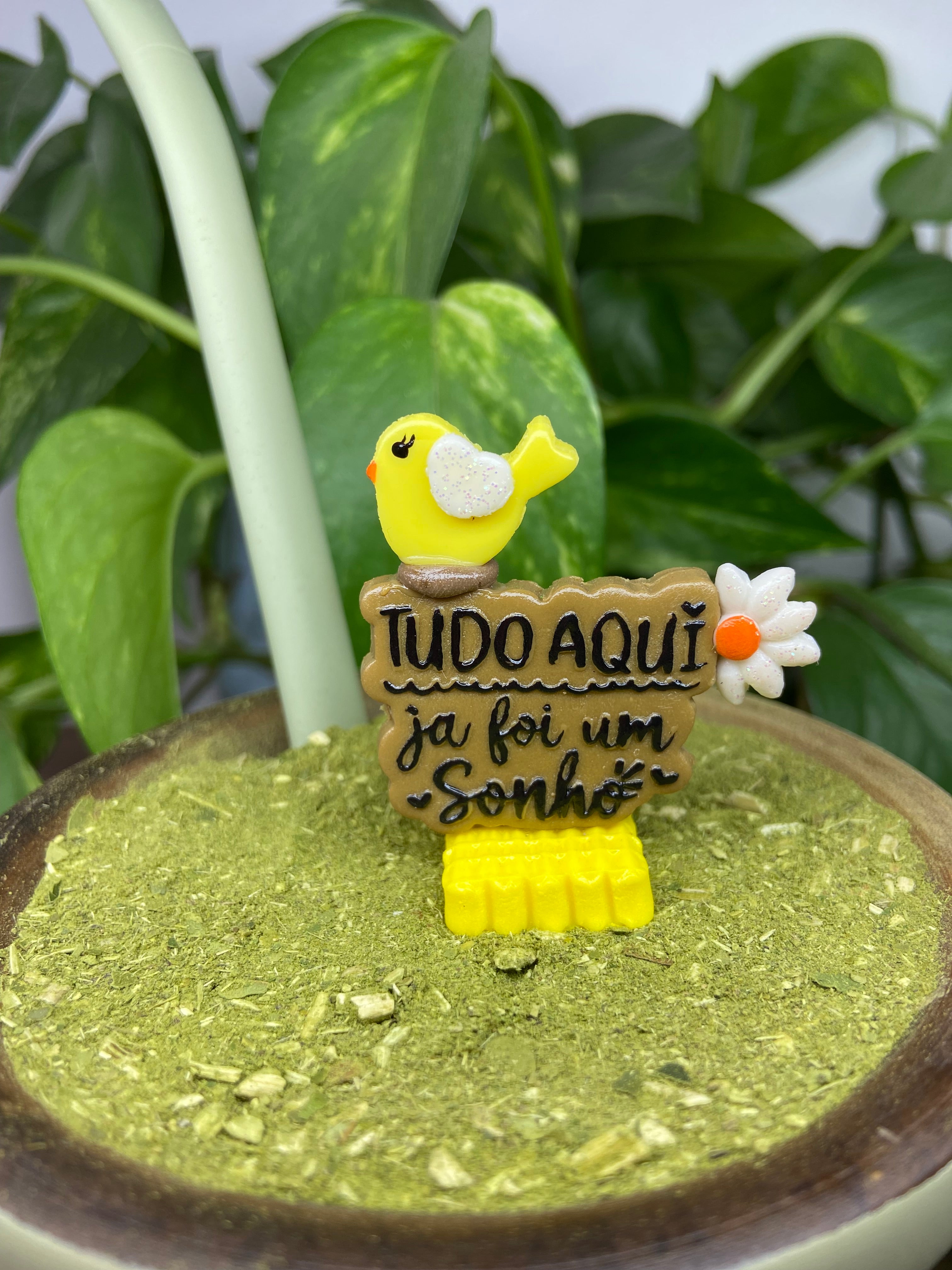 Tudo aqui já foi um sonho | enfeite de chimarrão