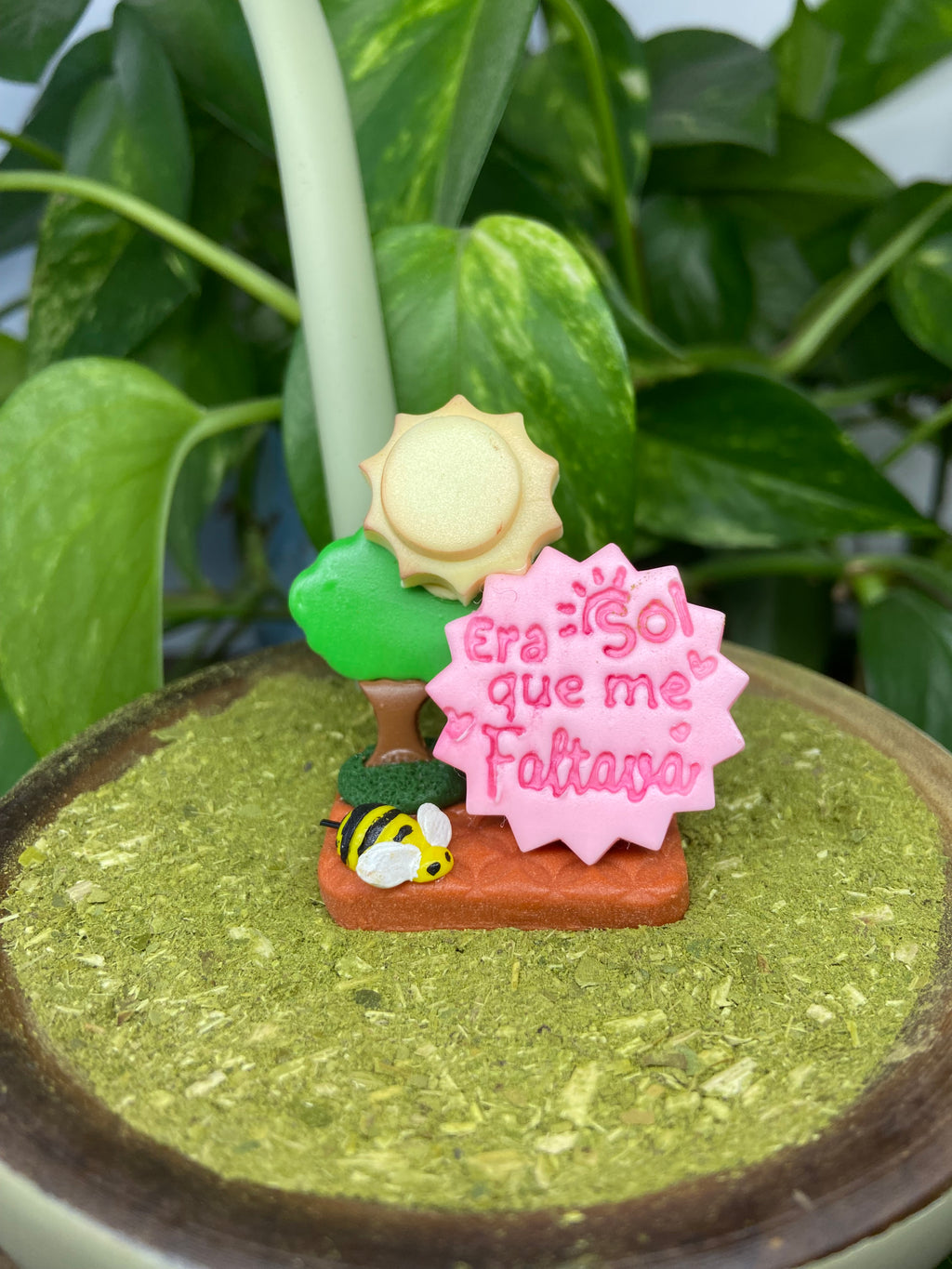 Era sol que me faltava | enfeite de chimarrão