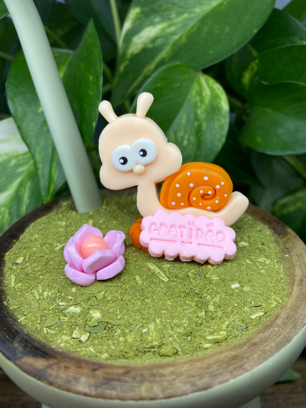 Kit Caracol Gratidão| enfeite de chimarrão