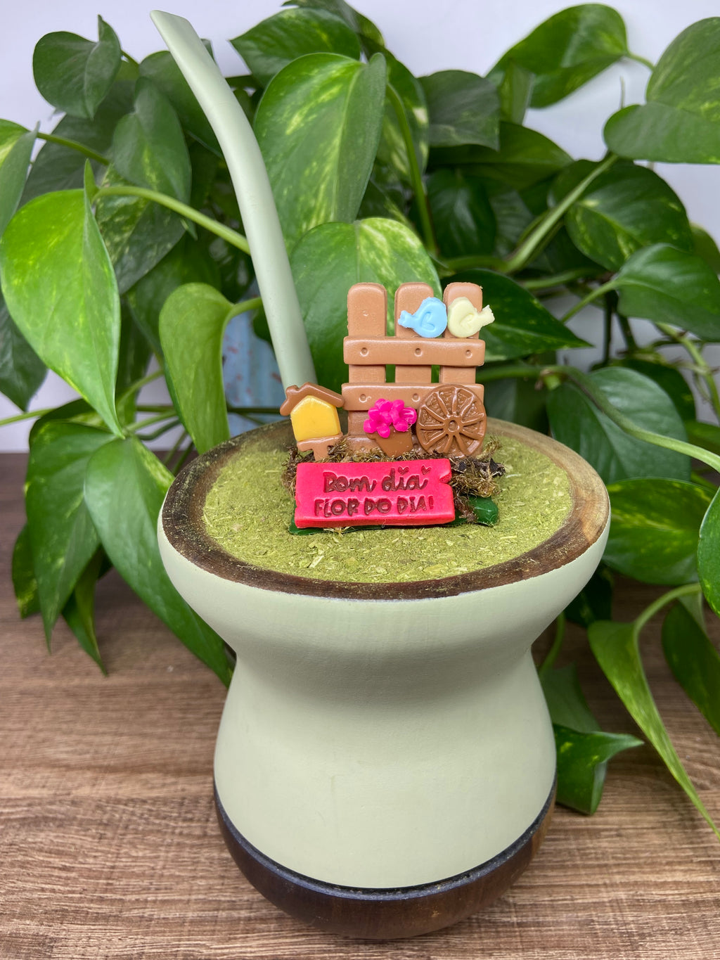 Bom dia flor do dia | enfeite de chimarrão