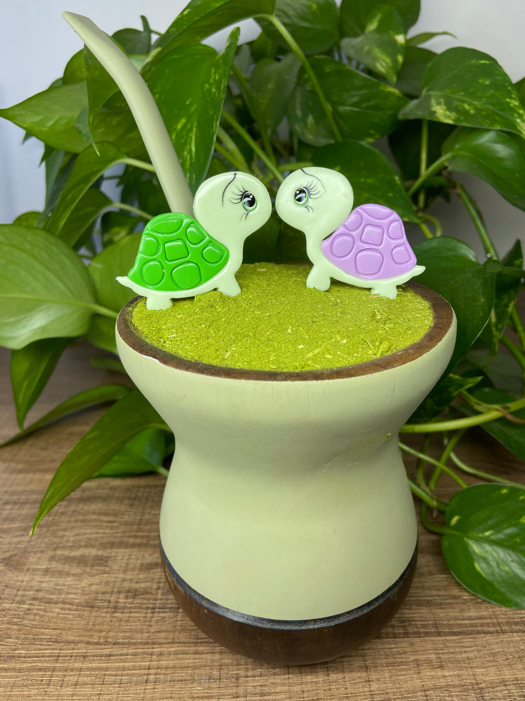 Casal Tartaruga | enfeite de chimarrão