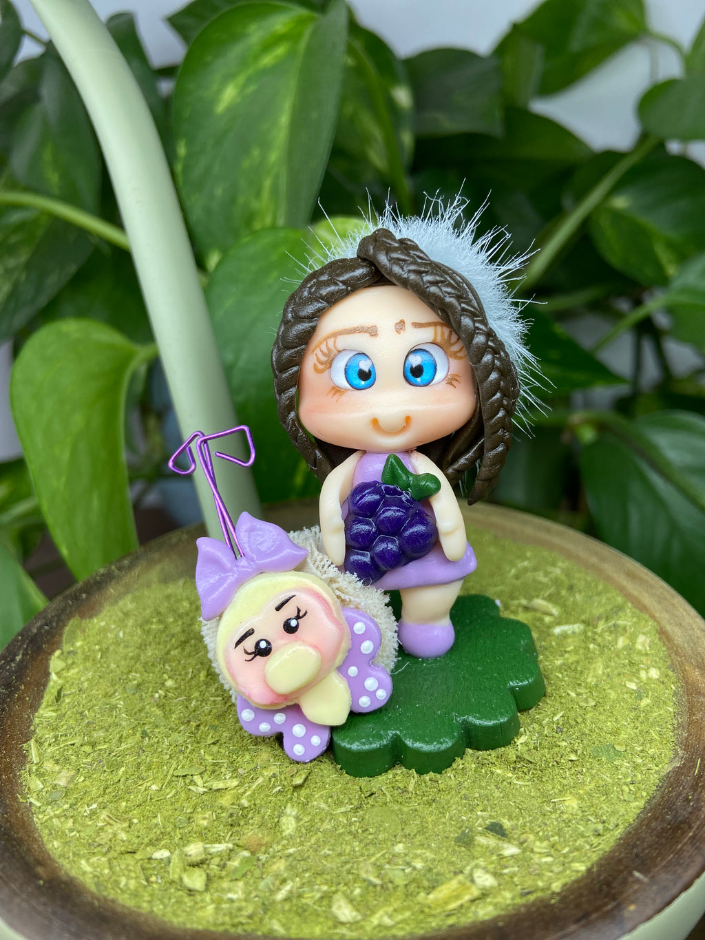 Boneca Uvinha| enfeite de chimarrão