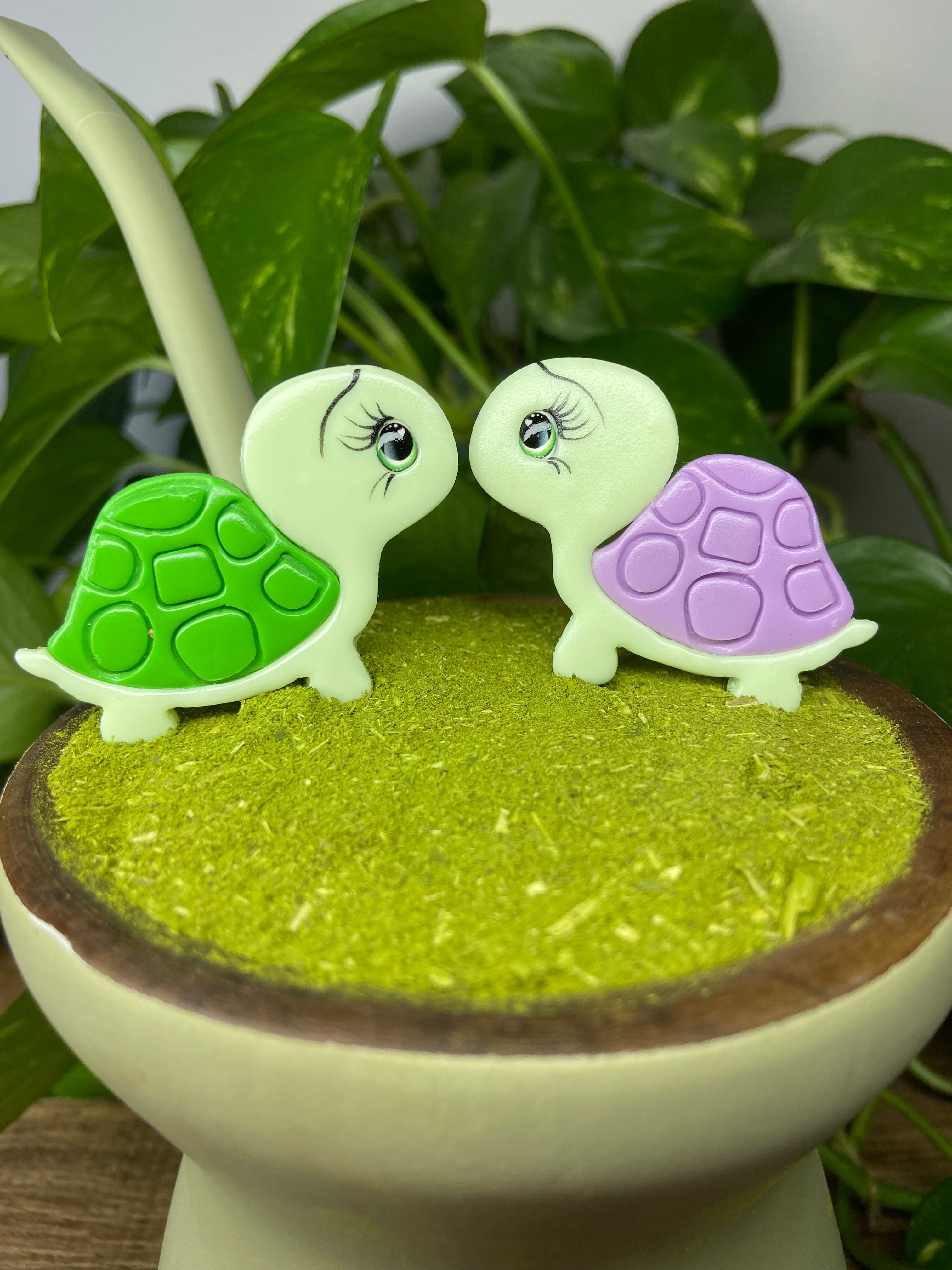 Casal Tartaruga | enfeite de chimarrão