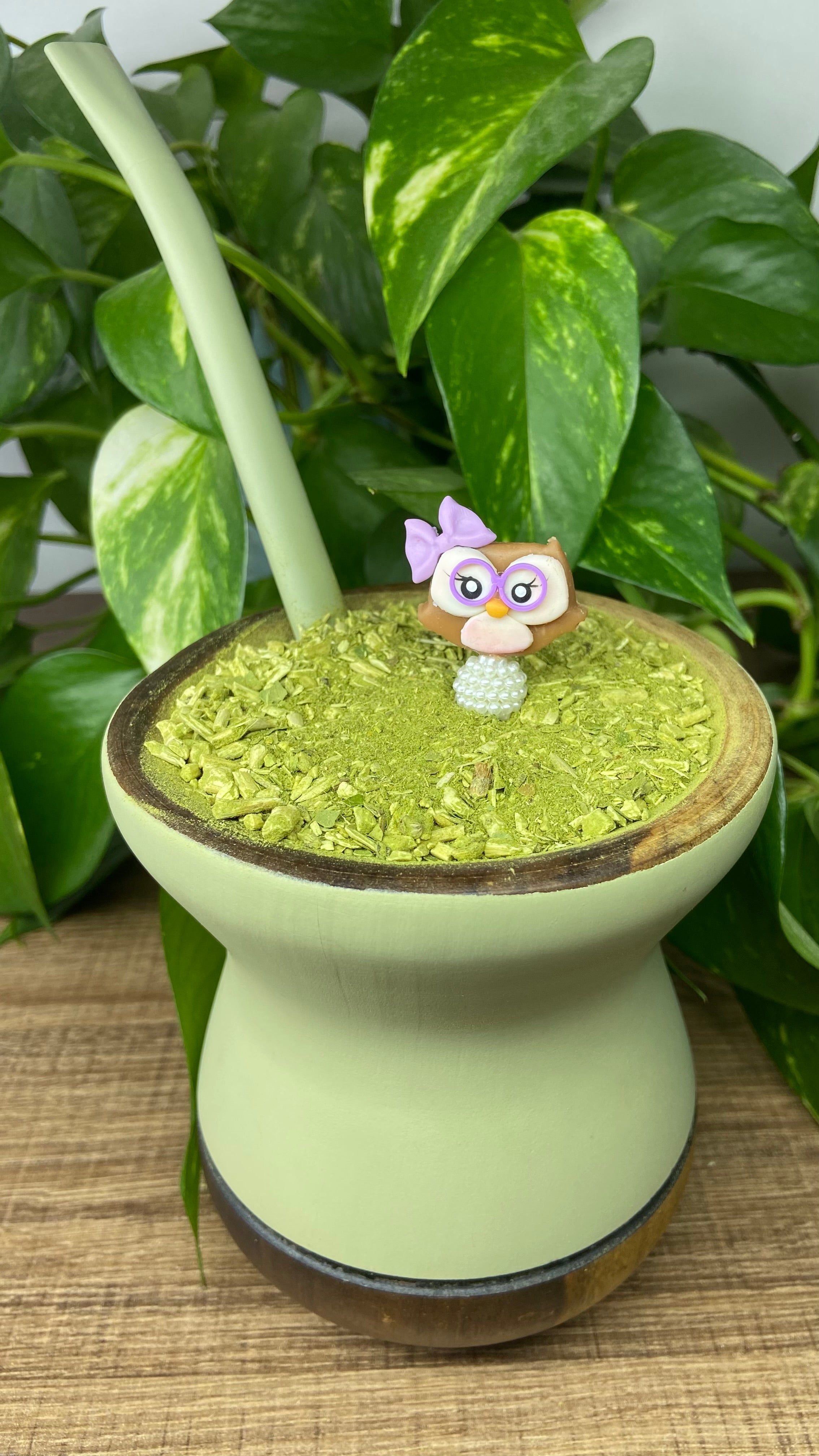 Coruja Isabel | enfeite de chimarrão