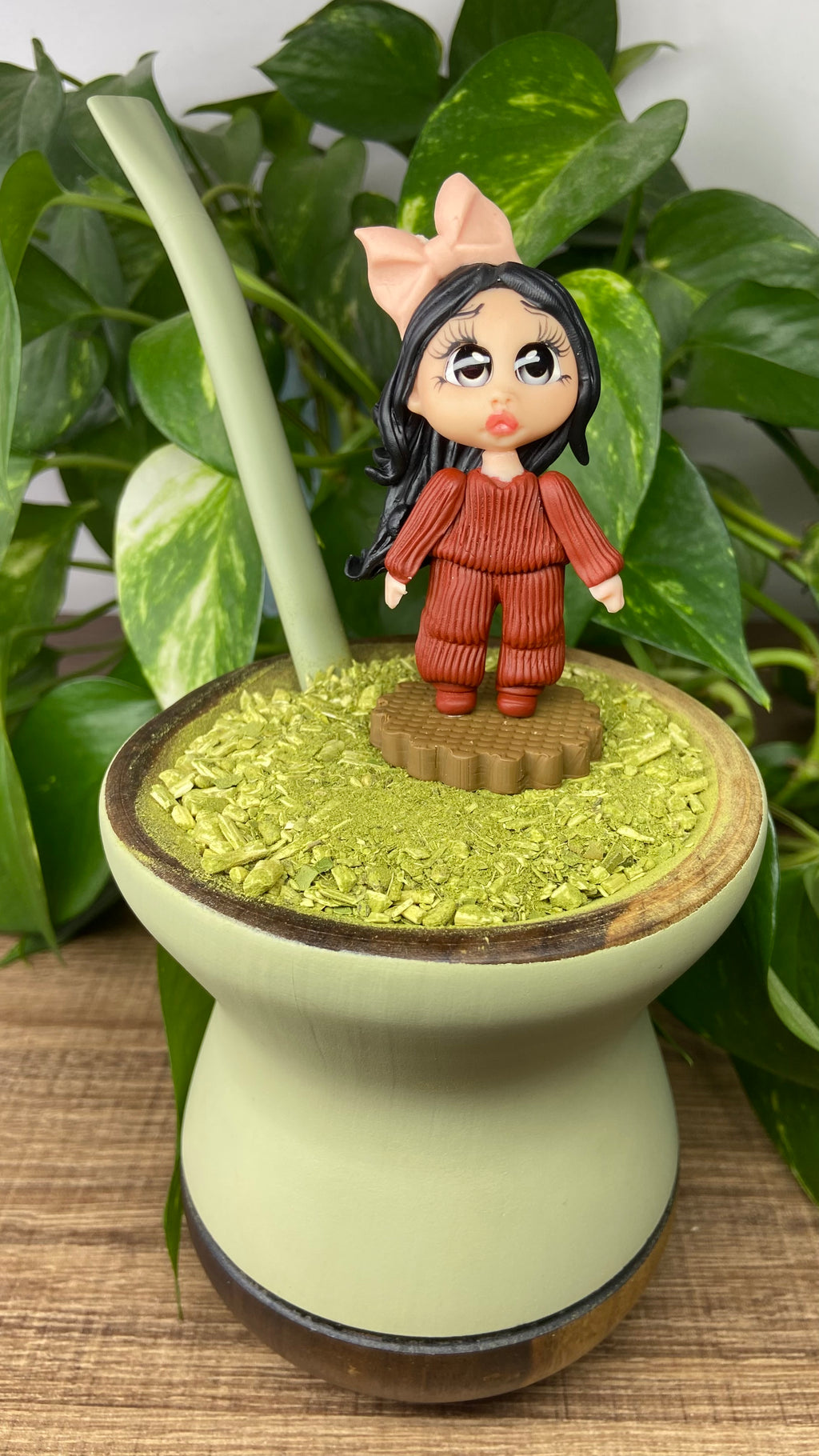 Boneca Laura| enfeite de chimarrão