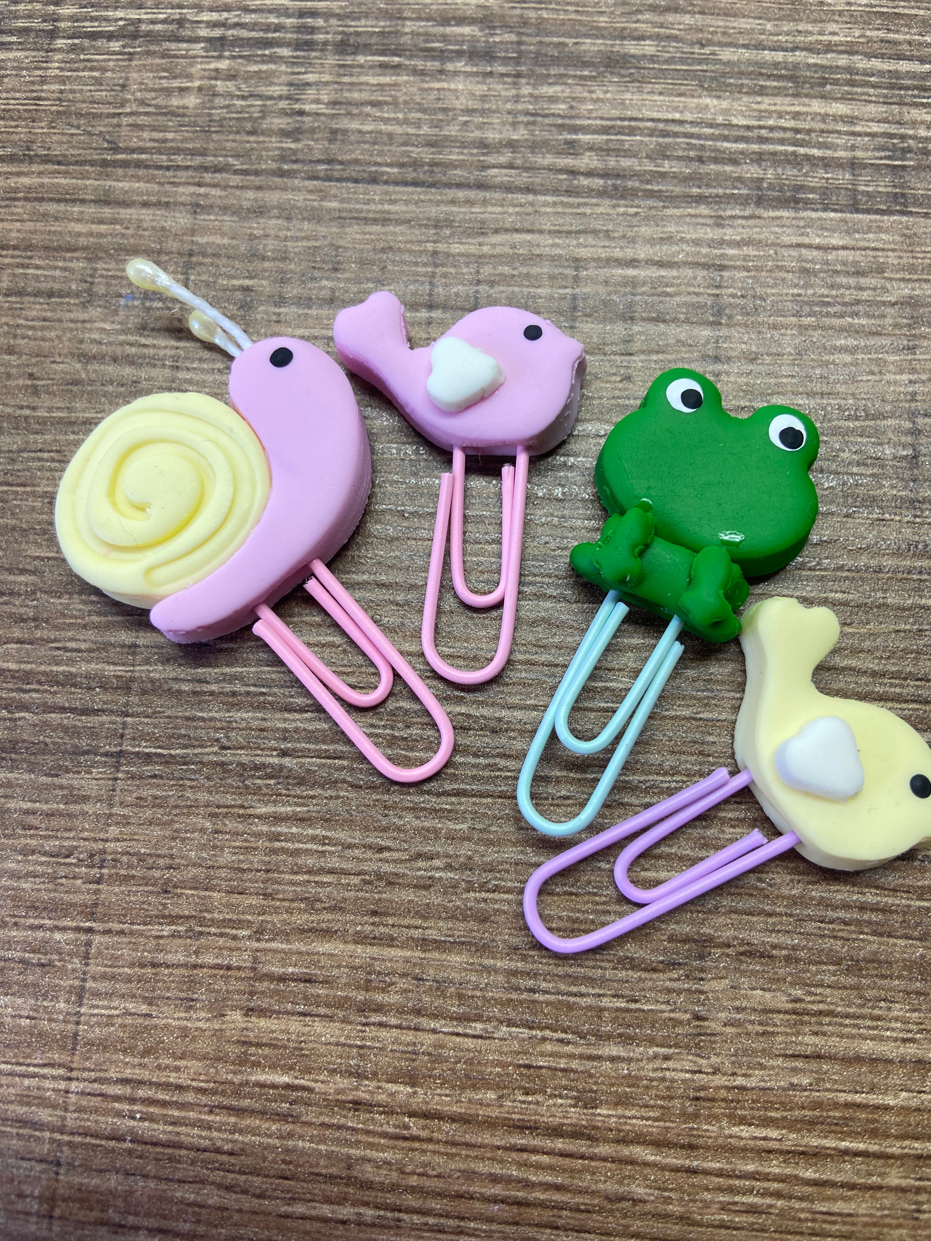 Kit com 4 clips tema Jardim