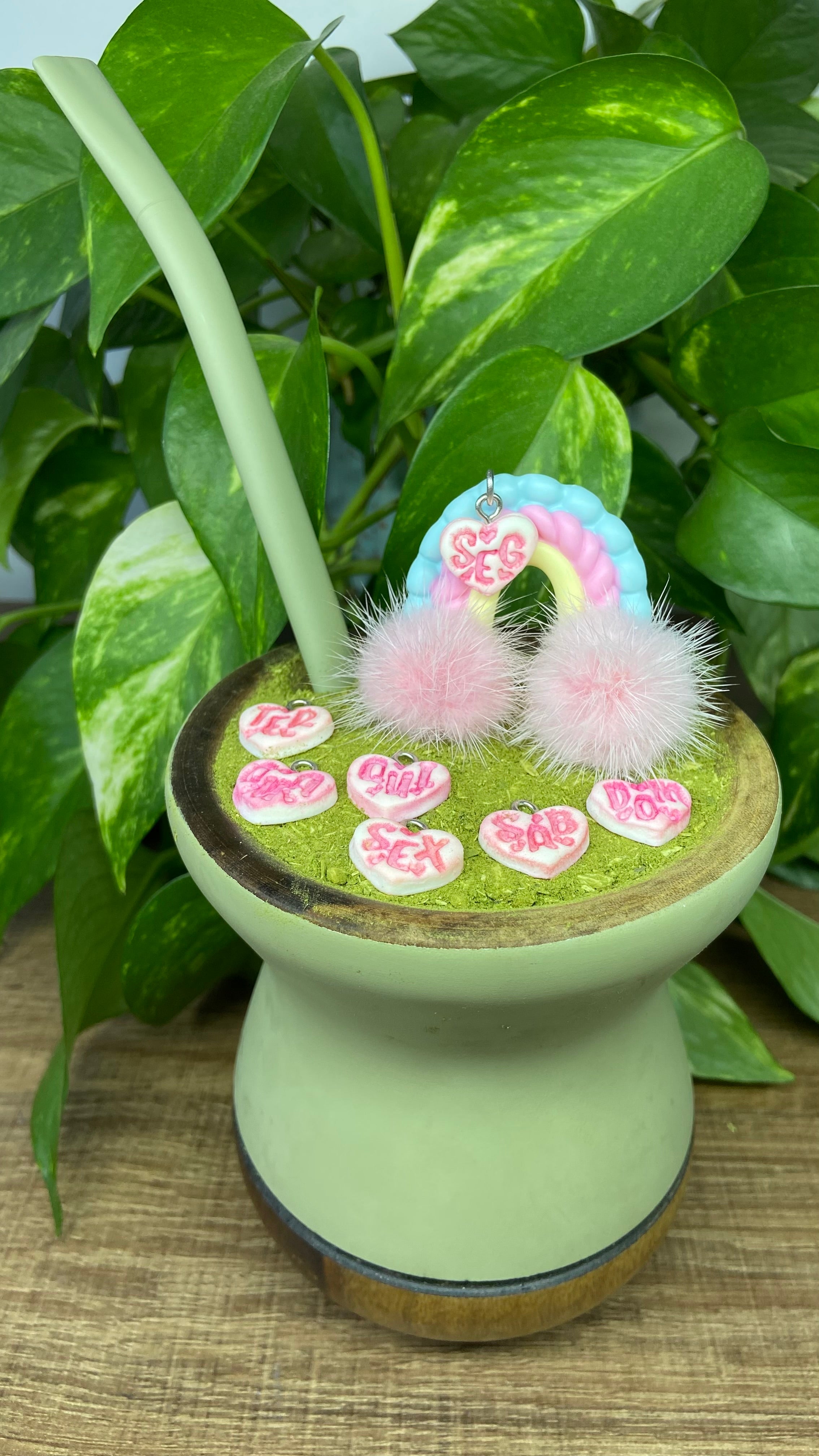 Troca Troca Arco Iris dias da semana | enfeite de chimarrão