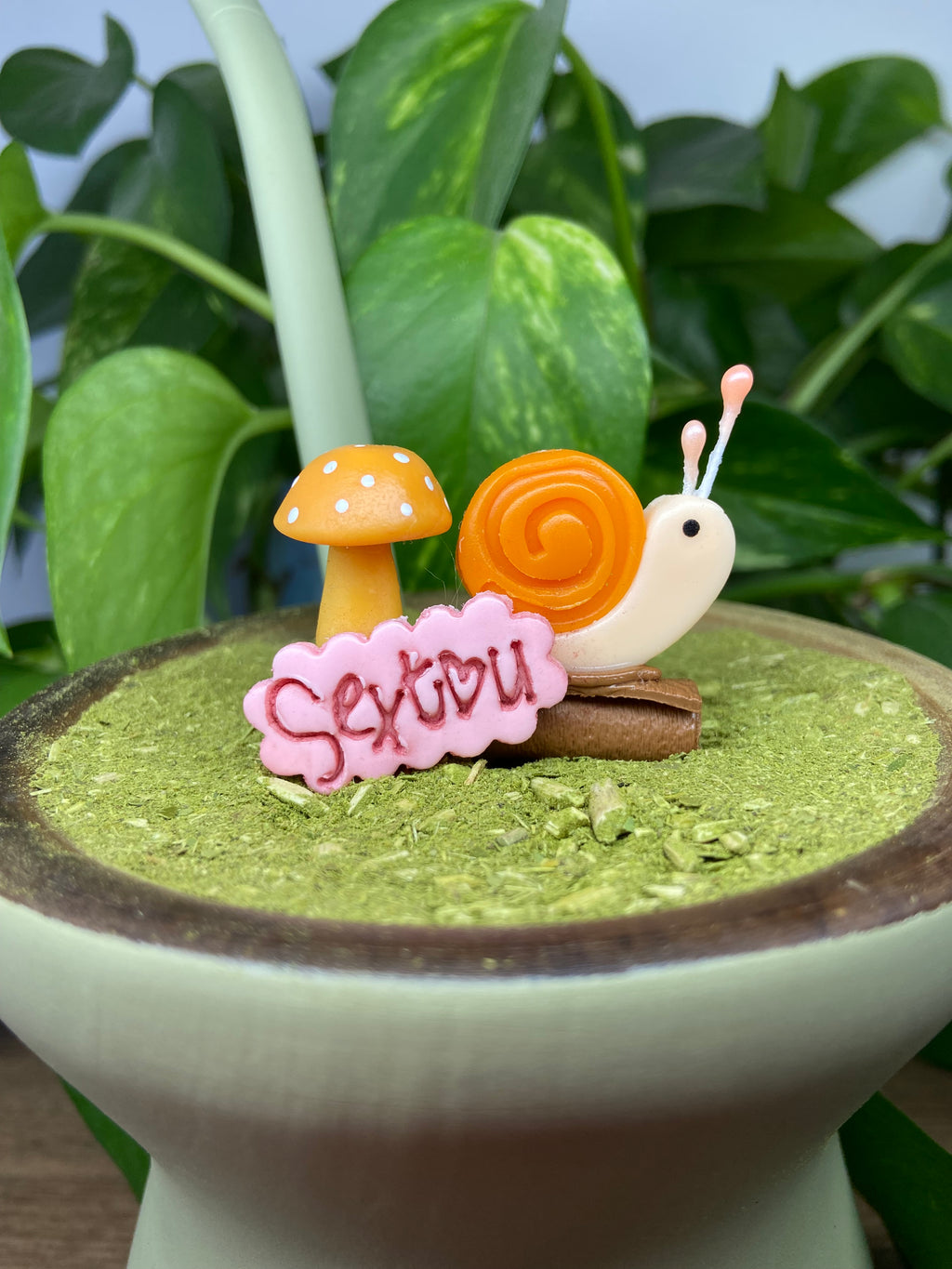 Sextou caracol| enfeite de chimarrão